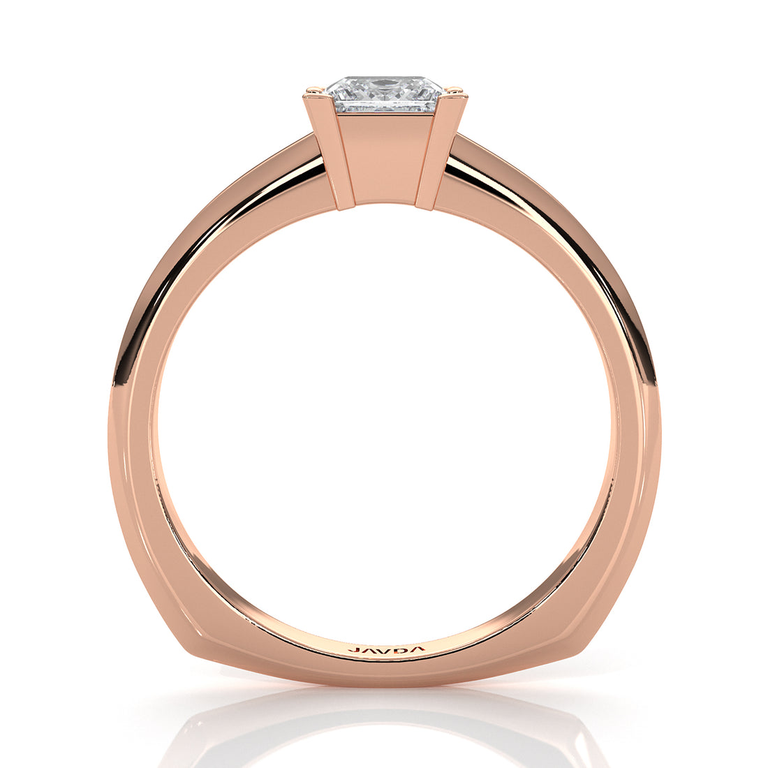 6.5g Lab Grown Solitaire Diamond European Shank Engagement Ring Setting IGI Certified 1.00 Ctw.