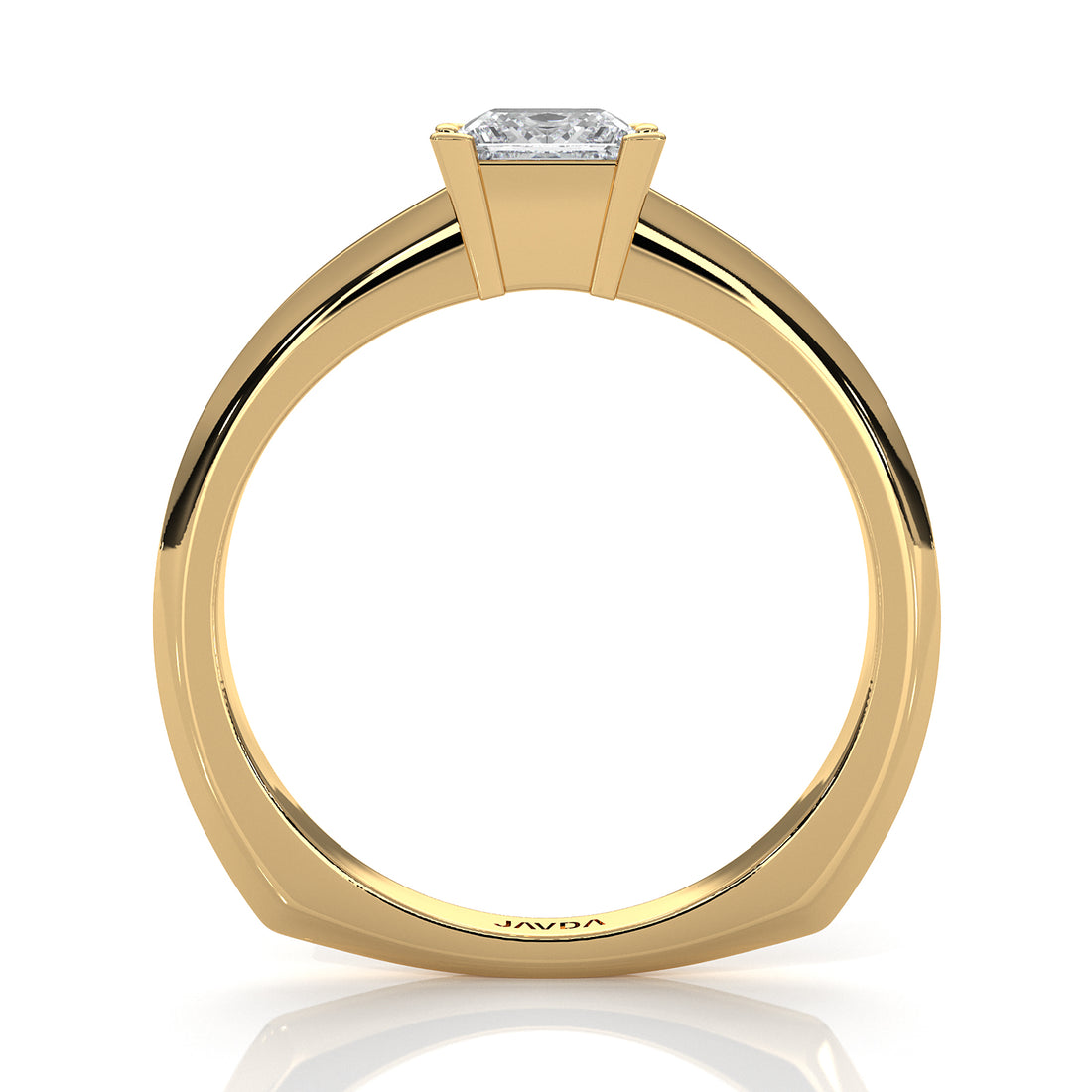 6.5g Lab Grown Solitaire Diamond European Shank Engagement Ring Setting IGI Certified 1.00 Ctw.