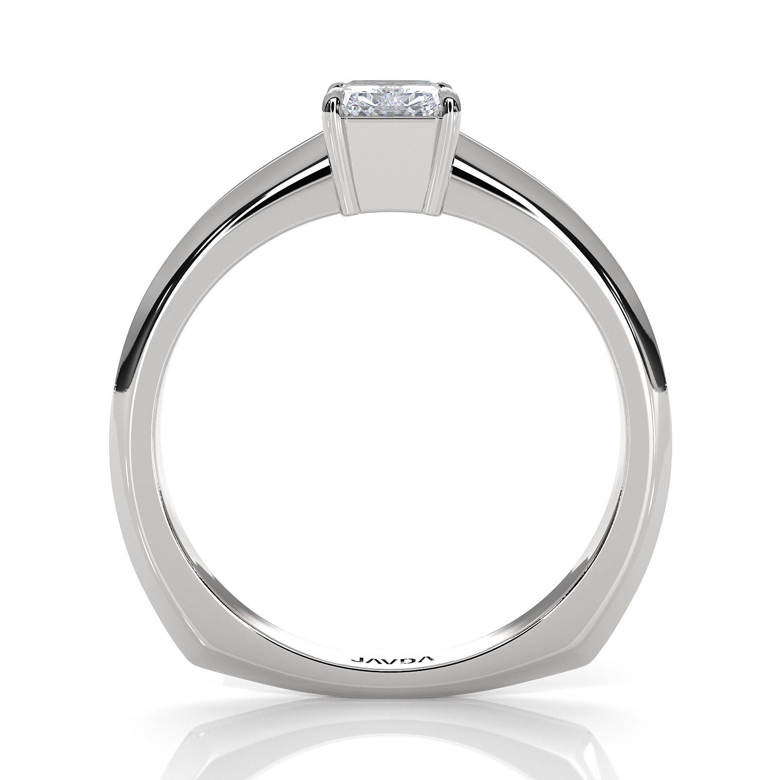 6.5g Lab Grown Solitaire Diamond European Shank Engagement Ring Setting IGI Certified 1.00 Ctw.