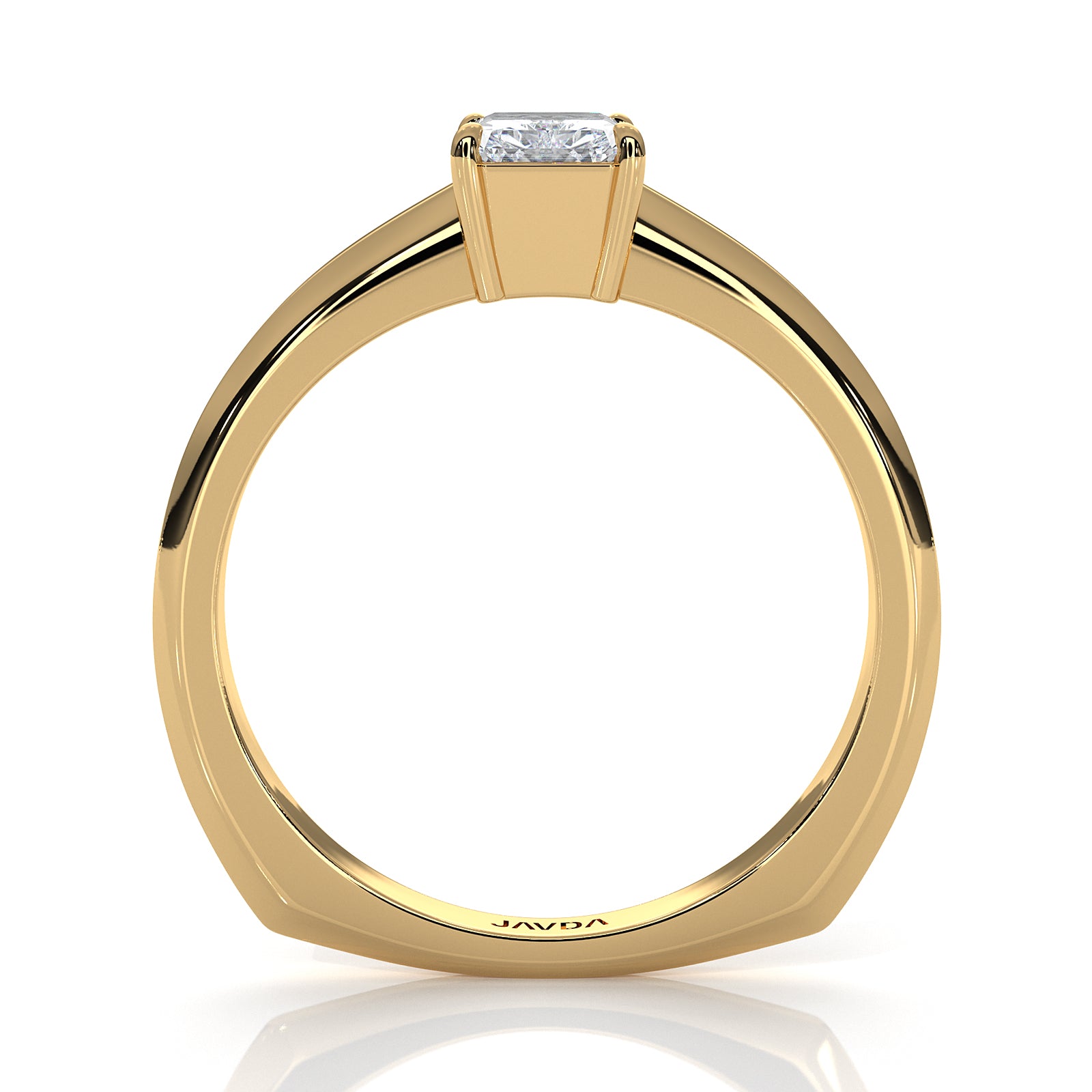 6.5g Lab Grown Solitaire Diamond European Shank Engagement Ring Setting IGI Certified 1.00 Ctw.