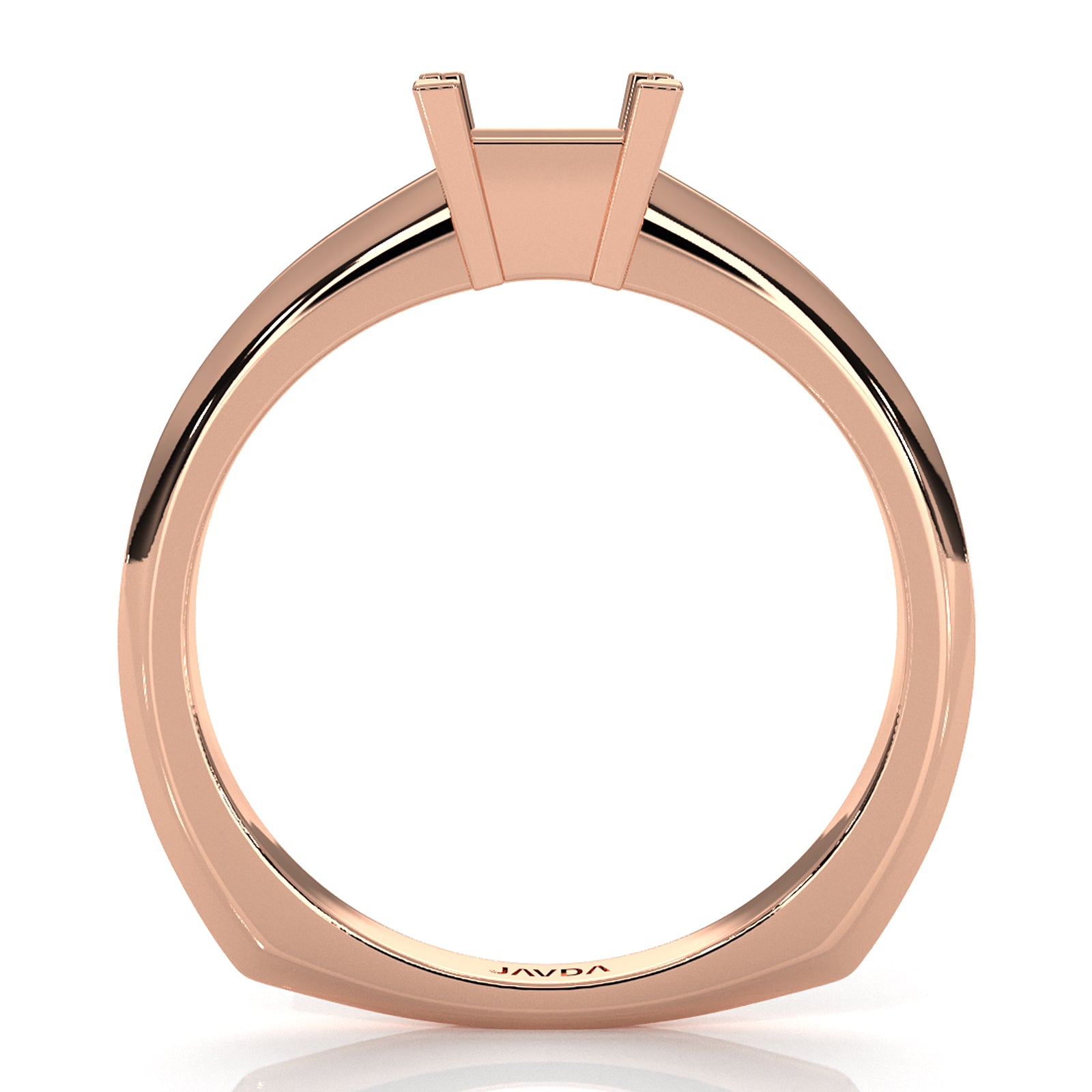 Solitaire Style Prong Set Semi Mount Engagement Ring Setting