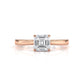 4g Lab Grown Round Diamond Solitaire Engagement 4 Prong Setting Ring IGI Certified 1.00 Ctw.