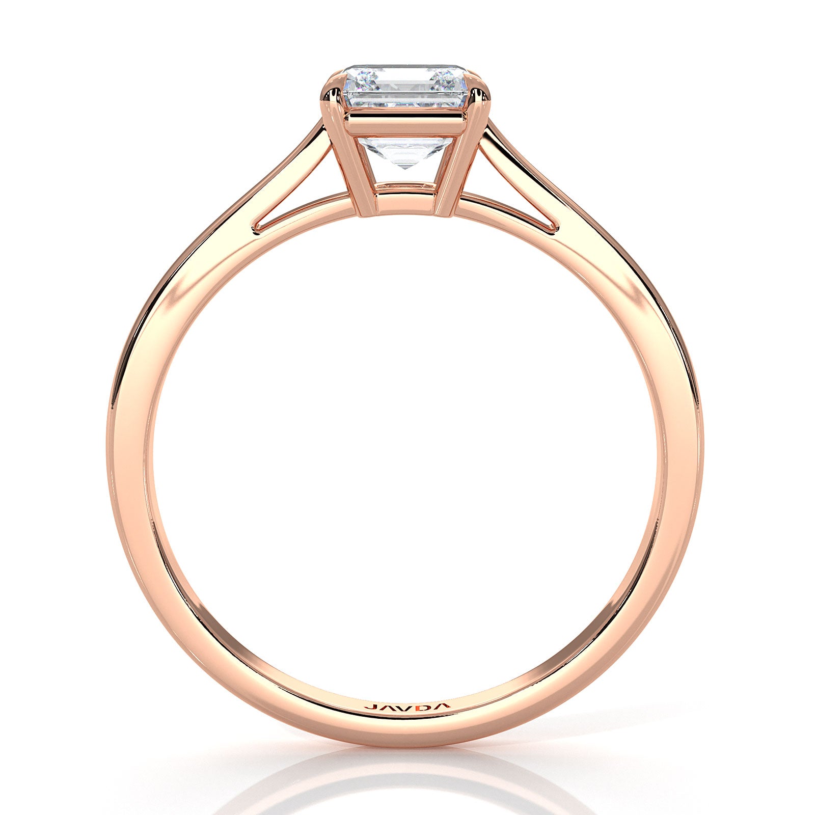 4g Lab Grown Round Diamond Solitaire Engagement 4 Prong Setting Ring IGI Certified 1.00 Ctw.