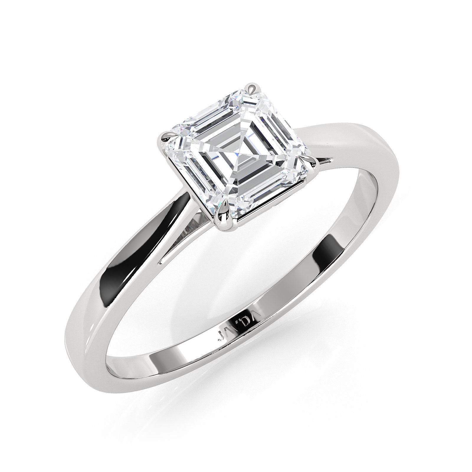 4g Lab Grown Round Diamond Solitaire Engagement 4 Prong Setting Ring IGI Certified 1.00 Ctw.
