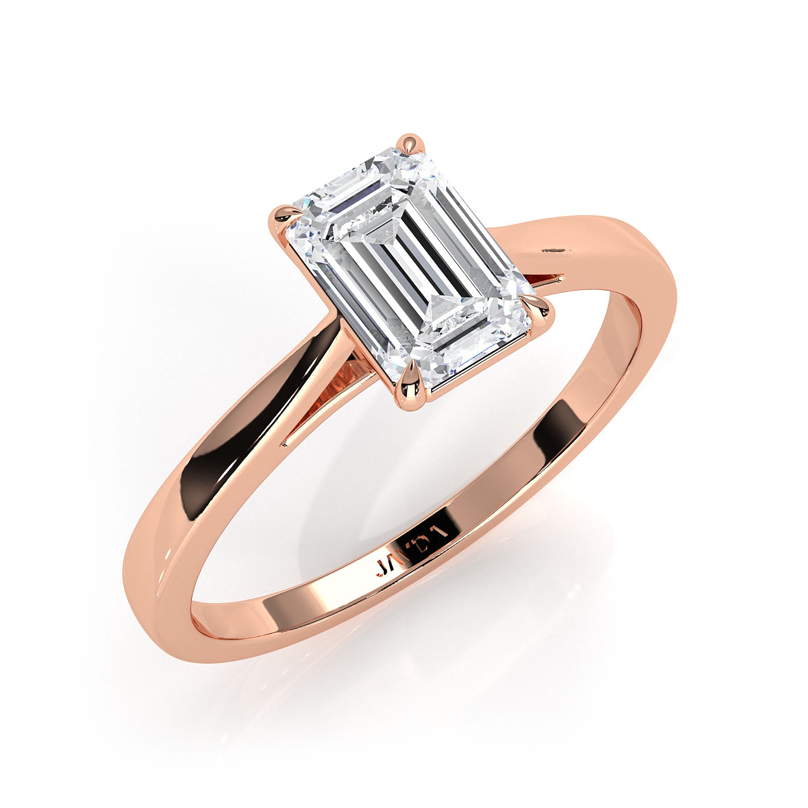 4g Lab Grown Round Diamond Solitaire Engagement 4 Prong Setting Ring IGI Certified 1.00 Ctw.