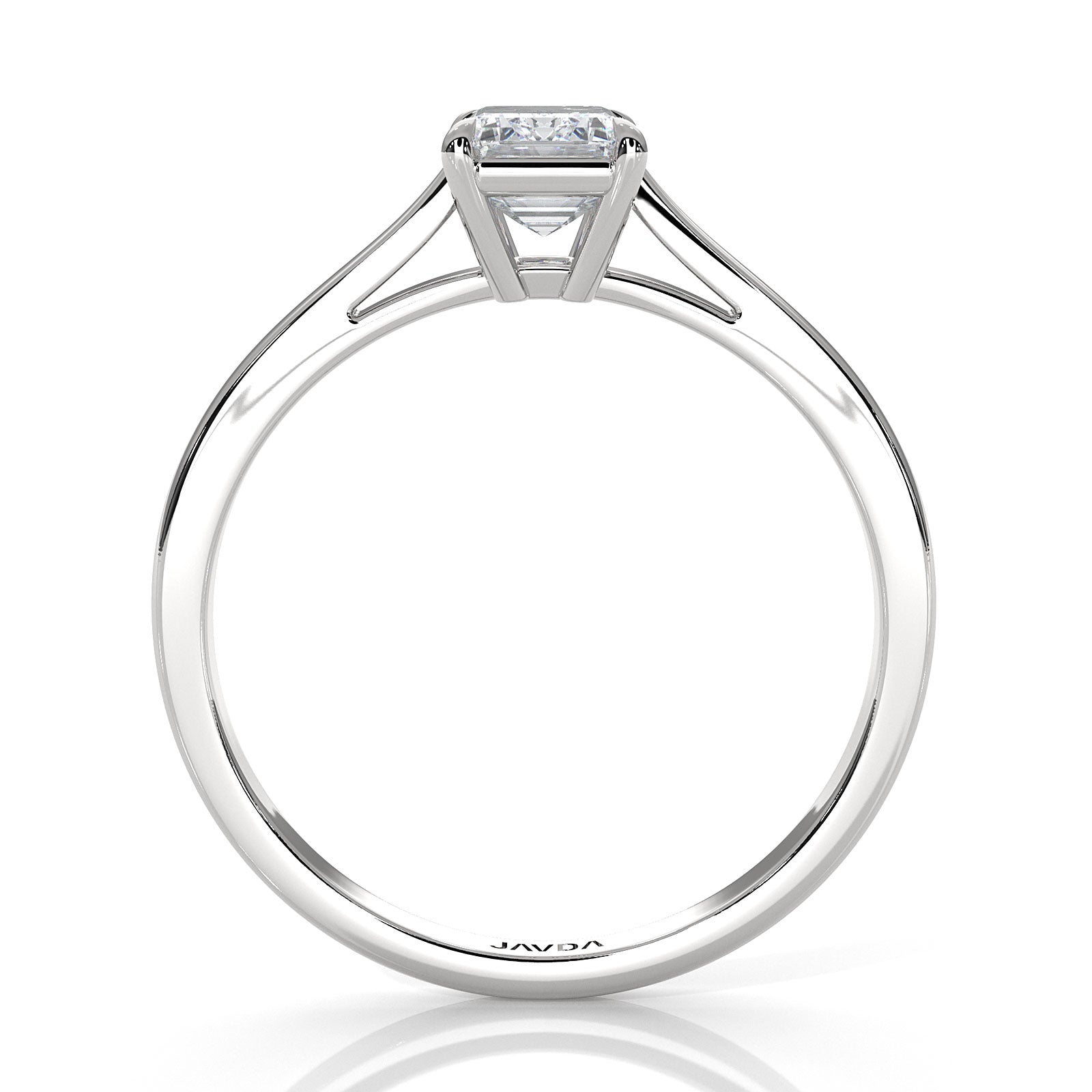 4g Lab Grown Round Diamond Solitaire Engagement 4 Prong Setting Ring IGI Certified 1.00 Ctw.