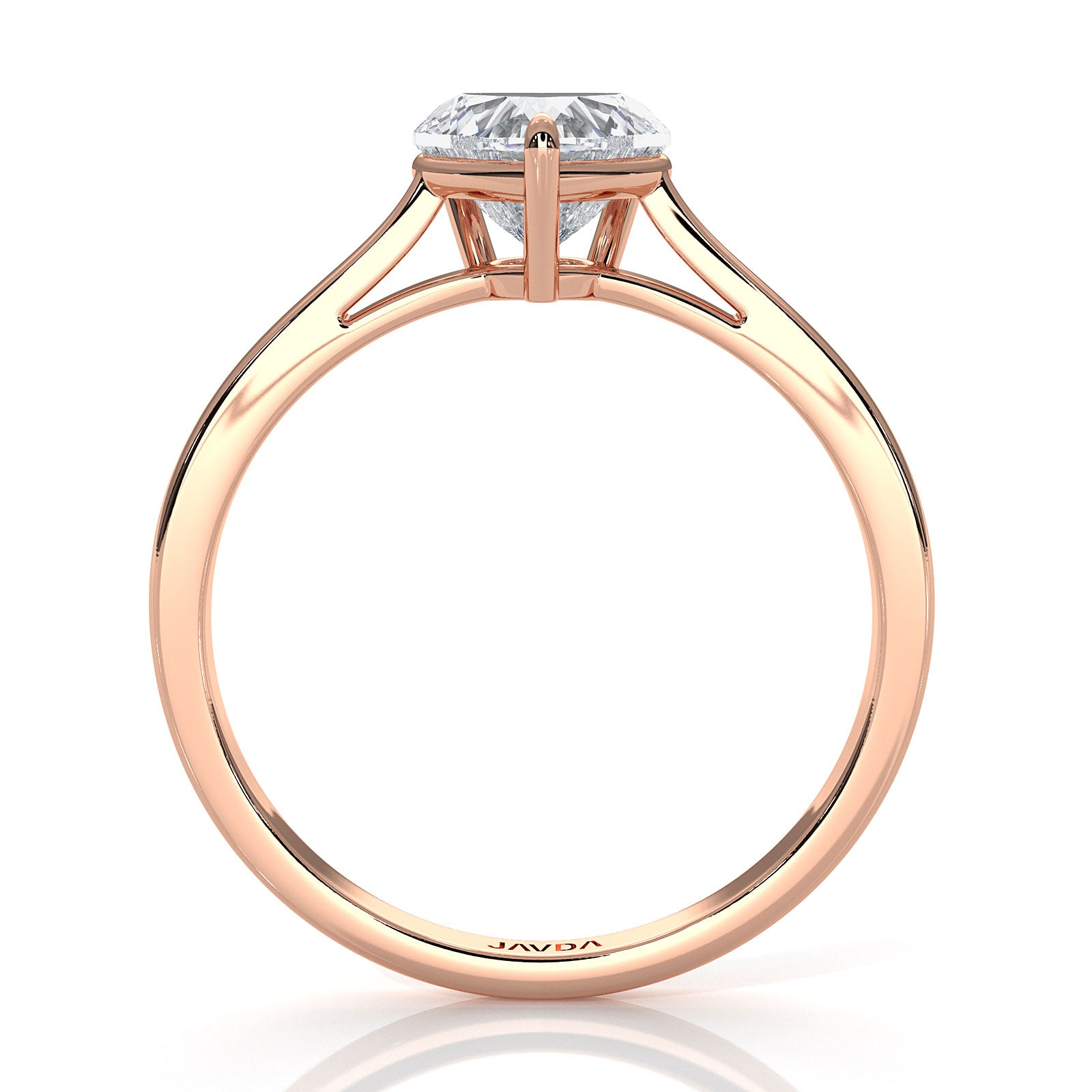 4g Lab Grown Round Diamond Solitaire Engagement 4 Prong Setting Ring IGI Certified 1.00 Ctw.