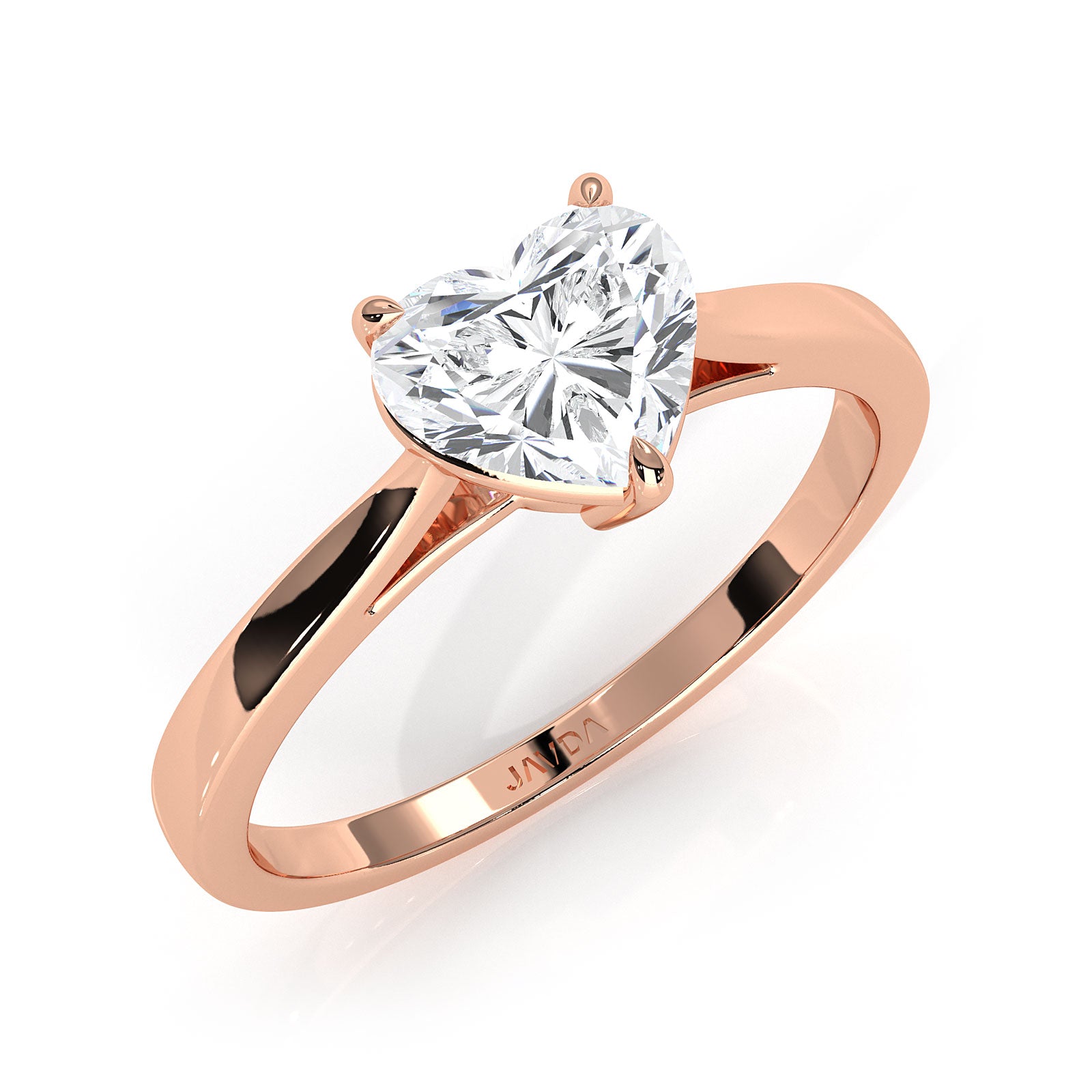 4g Lab Grown Round Diamond Solitaire Engagement 4 Prong Setting Ring IGI Certified 1.00 Ctw.