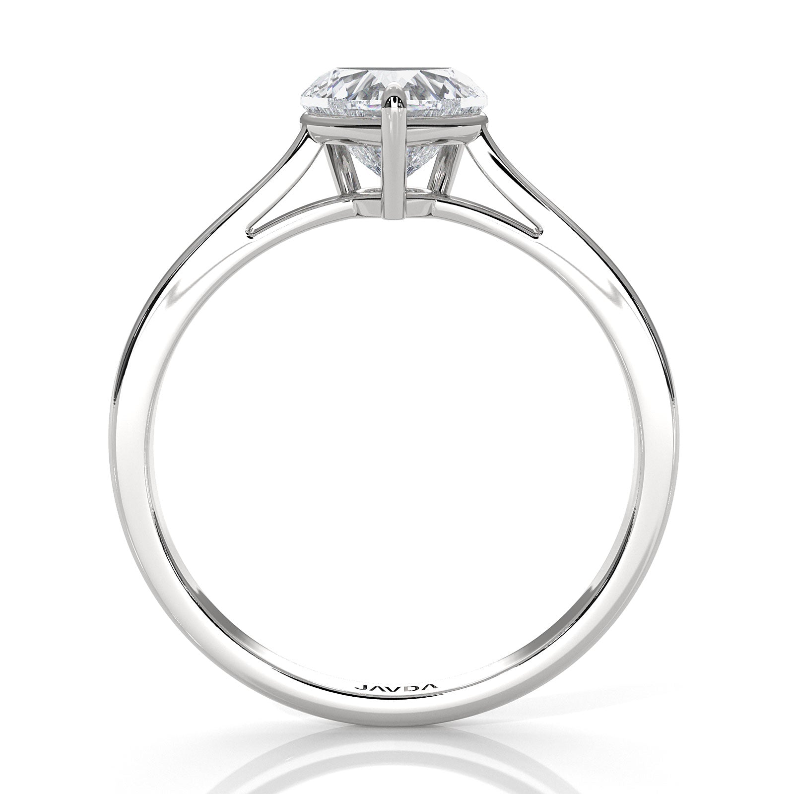 4g Lab Grown Round Diamond Solitaire Engagement 4 Prong Setting Ring IGI Certified 1.00 Ctw.