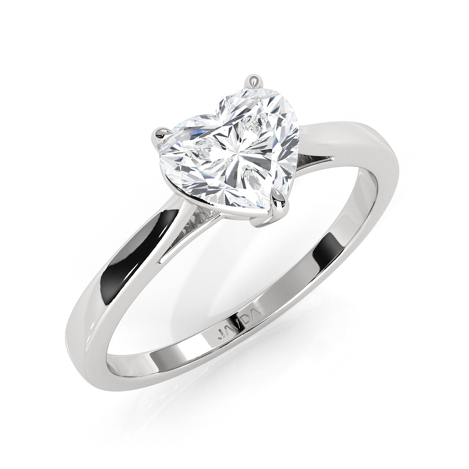 4g Lab Grown Round Diamond Solitaire Engagement 4 Prong Setting Ring IGI Certified 1.00 Ctw.