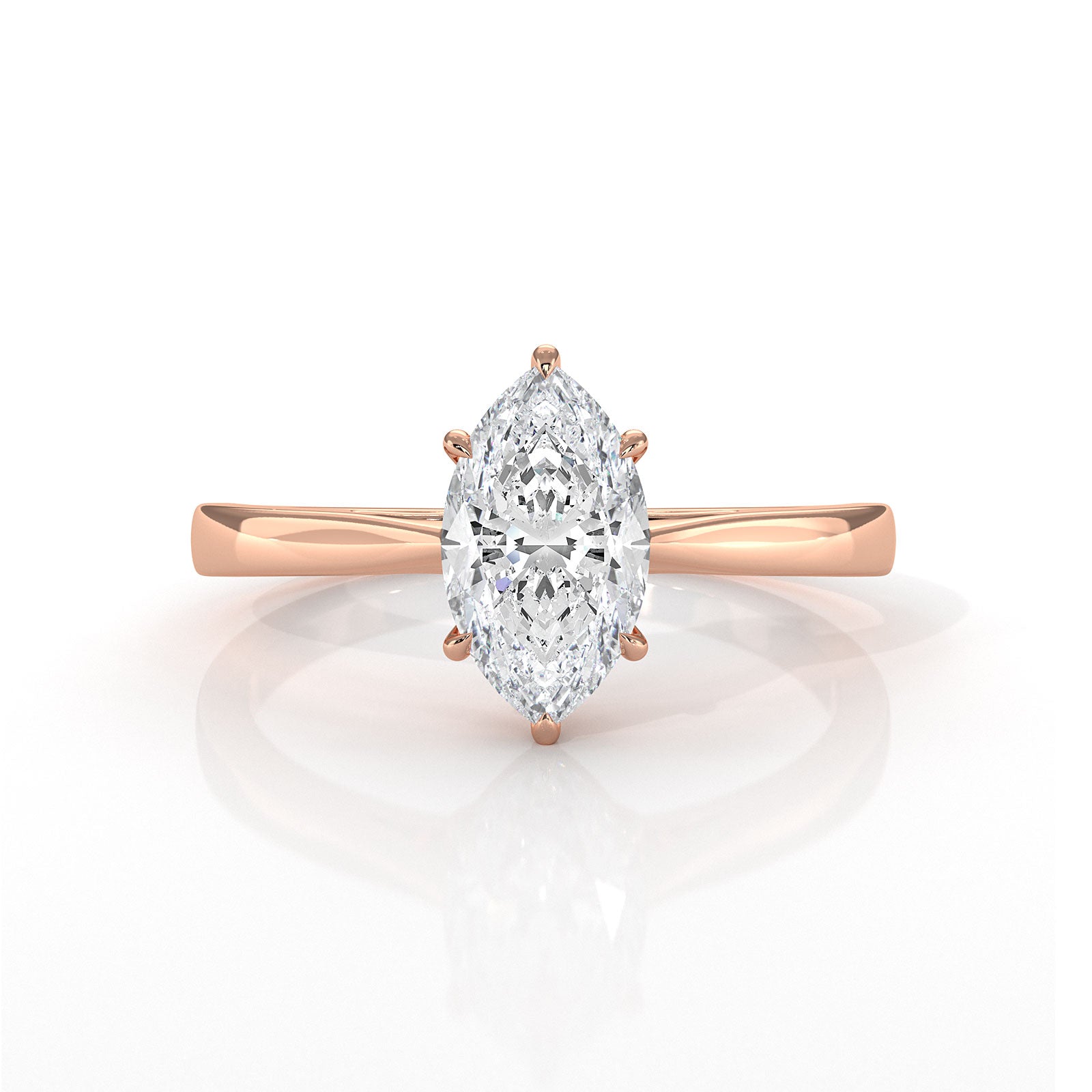 4g Lab Grown Round Diamond Solitaire Engagement 4 Prong Setting Ring IGI Certified 1.00 Ctw.