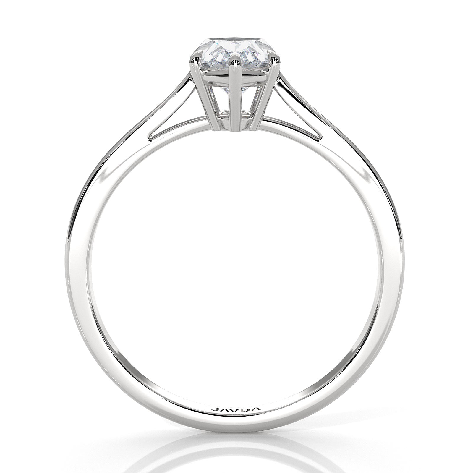 4g Lab Grown Round Diamond Solitaire Engagement 4 Prong Setting Ring IGI Certified 1.00 Ctw.