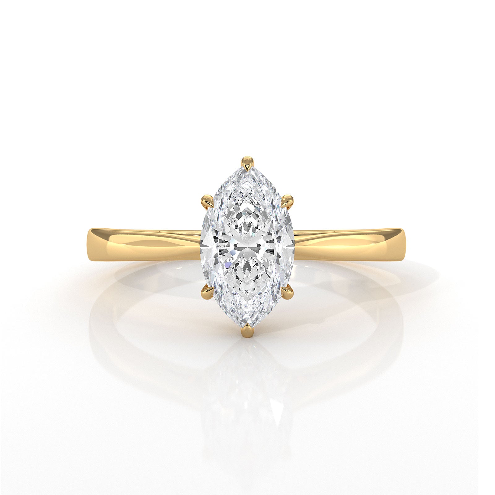 4g Lab Grown Round Diamond Solitaire Engagement 4 Prong Setting Ring IGI Certified 1.00 Ctw.