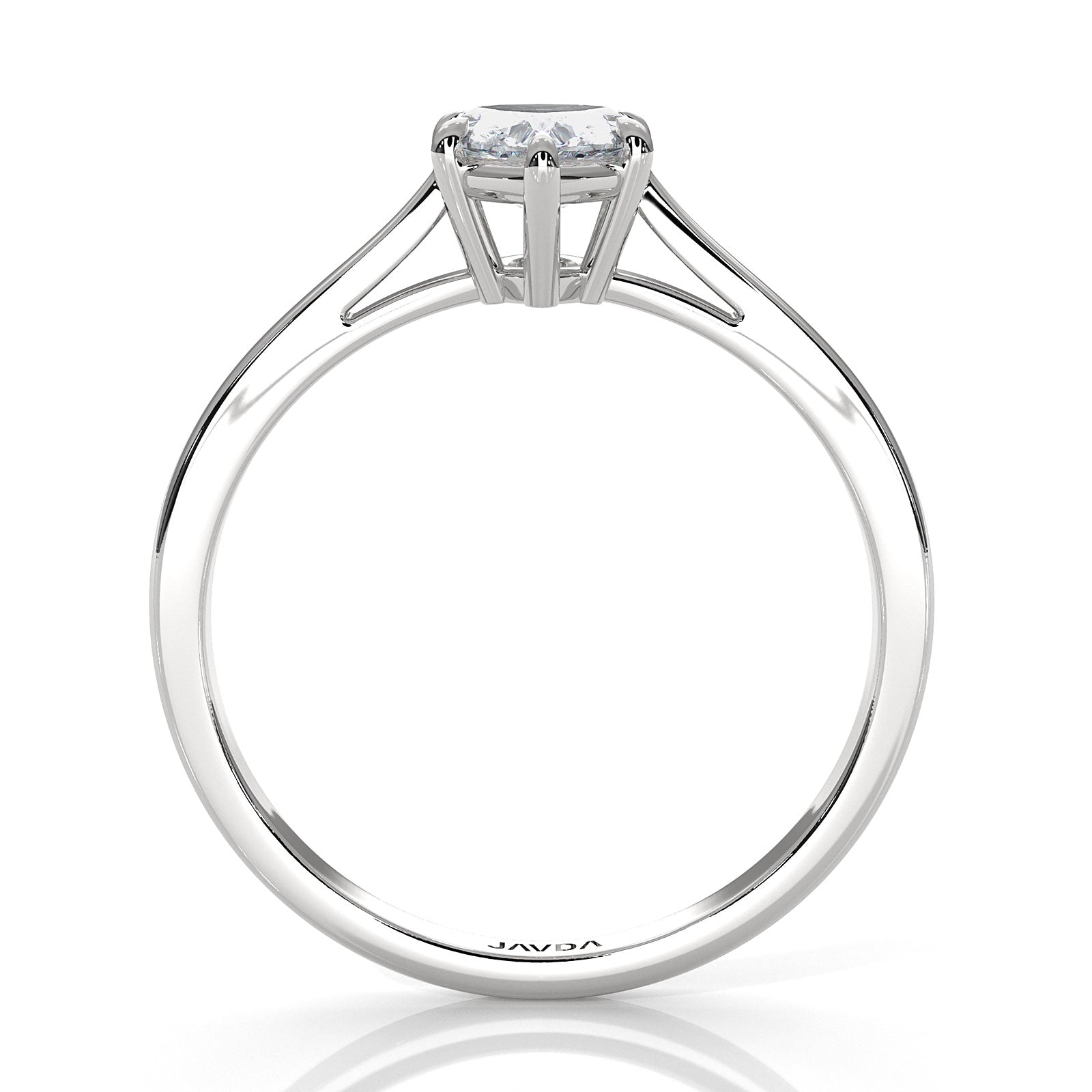 4g Lab Grown Round Diamond Solitaire Engagement 4 Prong Setting Ring IGI Certified 1.00 Ctw.
