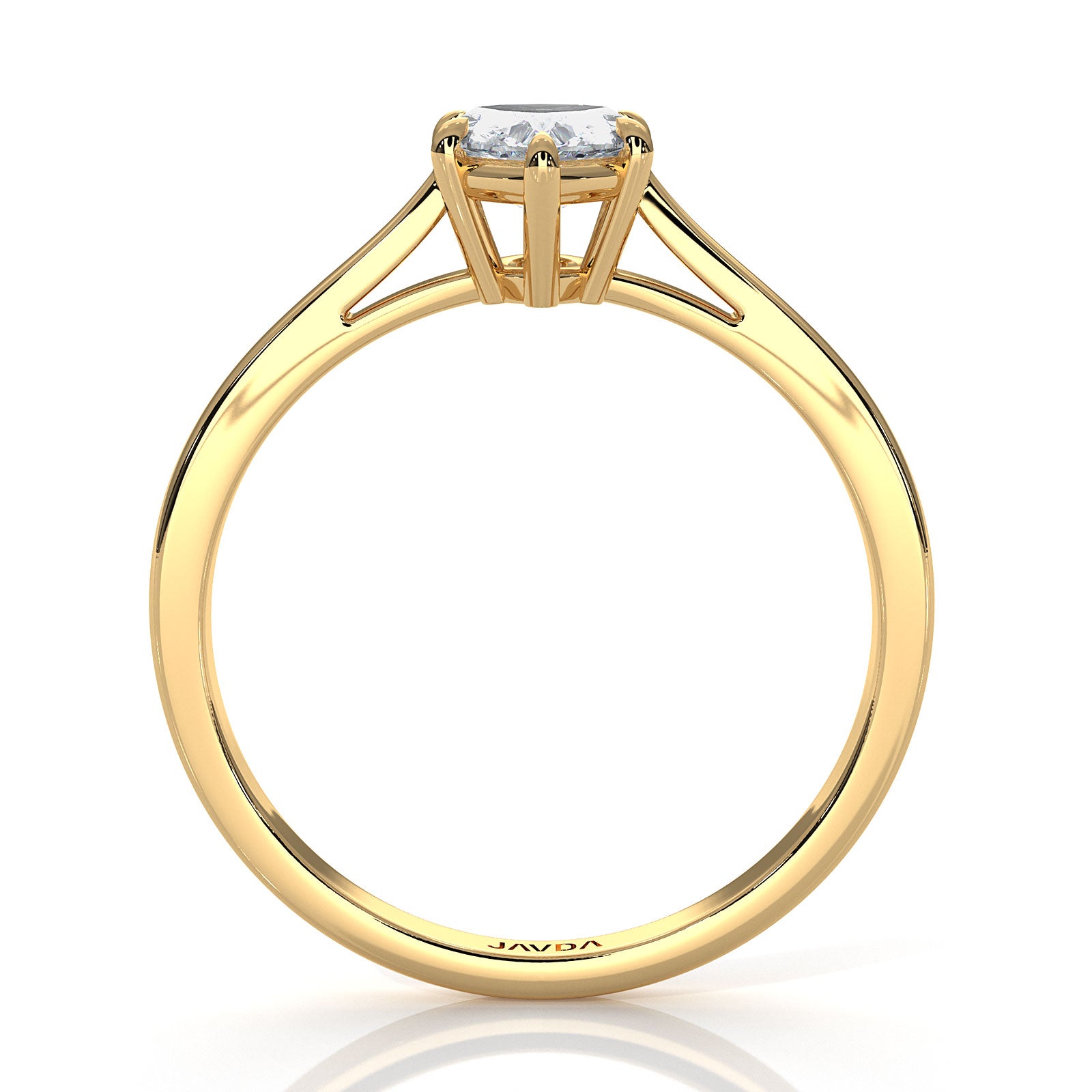4g Lab Grown Round Diamond Solitaire Engagement 4 Prong Setting Ring IGI Certified 1.00 Ctw.