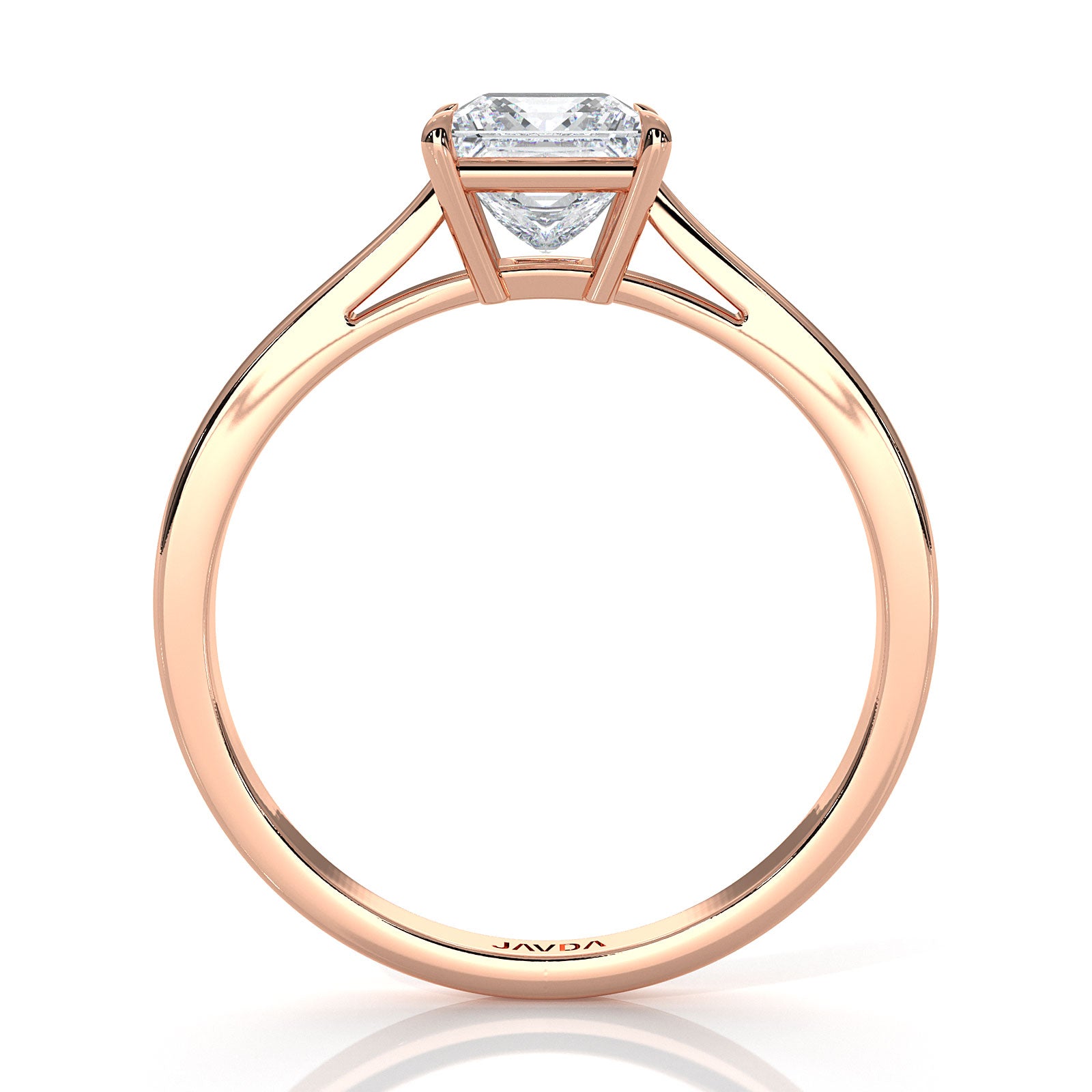 4g Lab Grown Round Diamond Solitaire Engagement 4 Prong Setting Ring IGI Certified 1.00 Ctw.