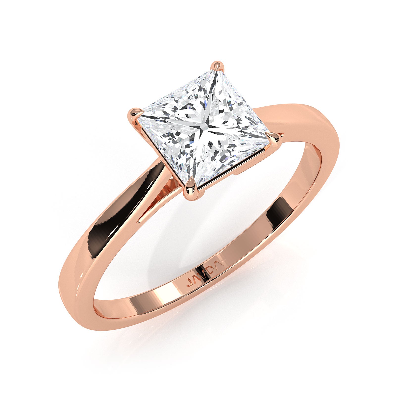 4g Lab Grown Round Diamond Solitaire Engagement 4 Prong Setting Ring IGI Certified 1.00 Ctw.