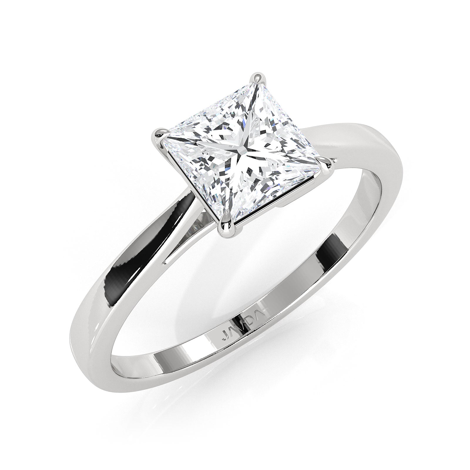 4g Lab Grown Round Diamond Solitaire Engagement 4 Prong Setting Ring IGI Certified 1.00 Ctw.