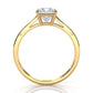 4g Lab Grown Round Diamond Solitaire Engagement 4 Prong Setting Ring IGI Certified 1.00 Ctw.