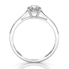 4g Lab Grown Round Diamond Solitaire Engagement 4 Prong Setting Ring IGI Certified 1.00 Ctw.