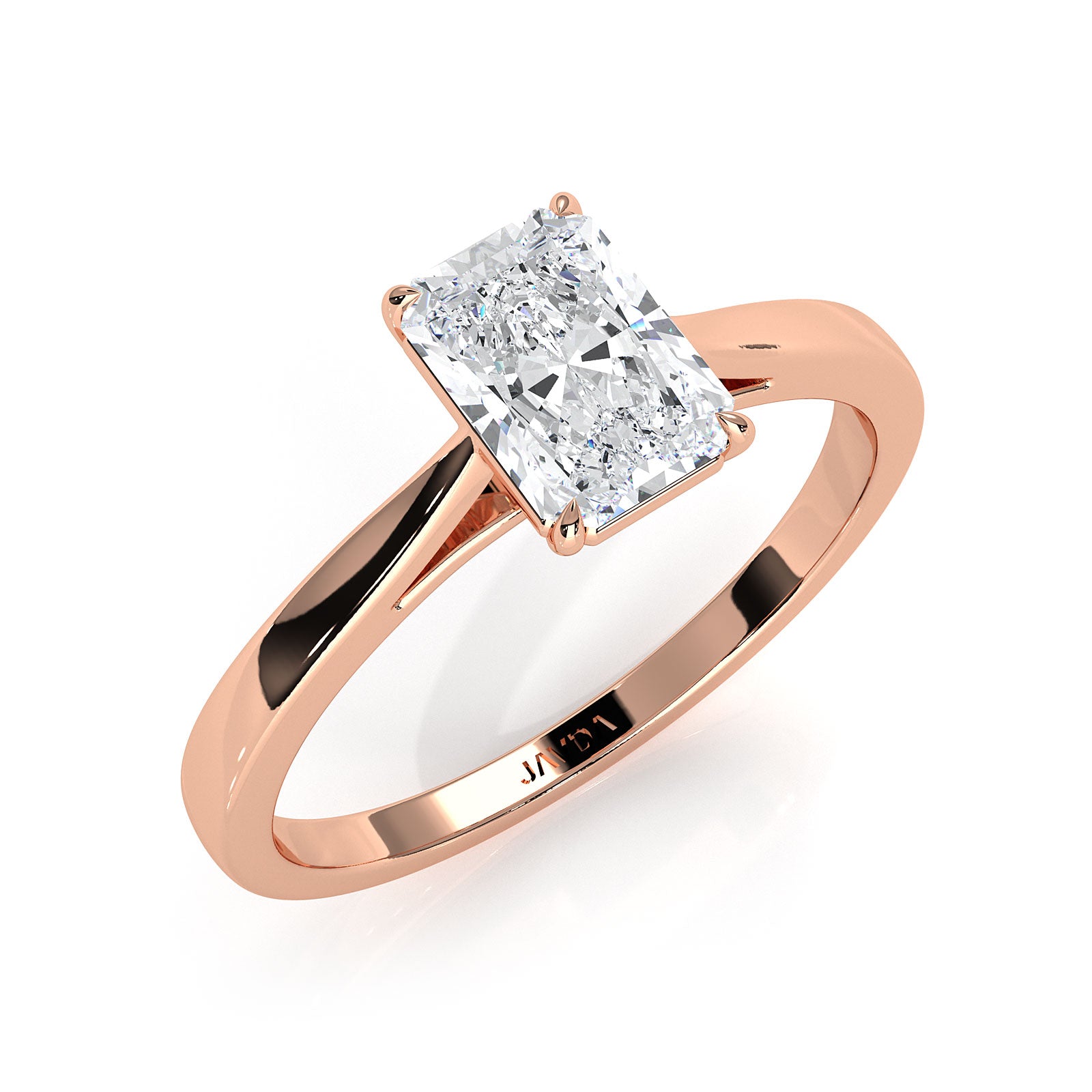4g Lab Grown Round Diamond Solitaire Engagement 4 Prong Setting Ring IGI Certified 1.00 Ctw.