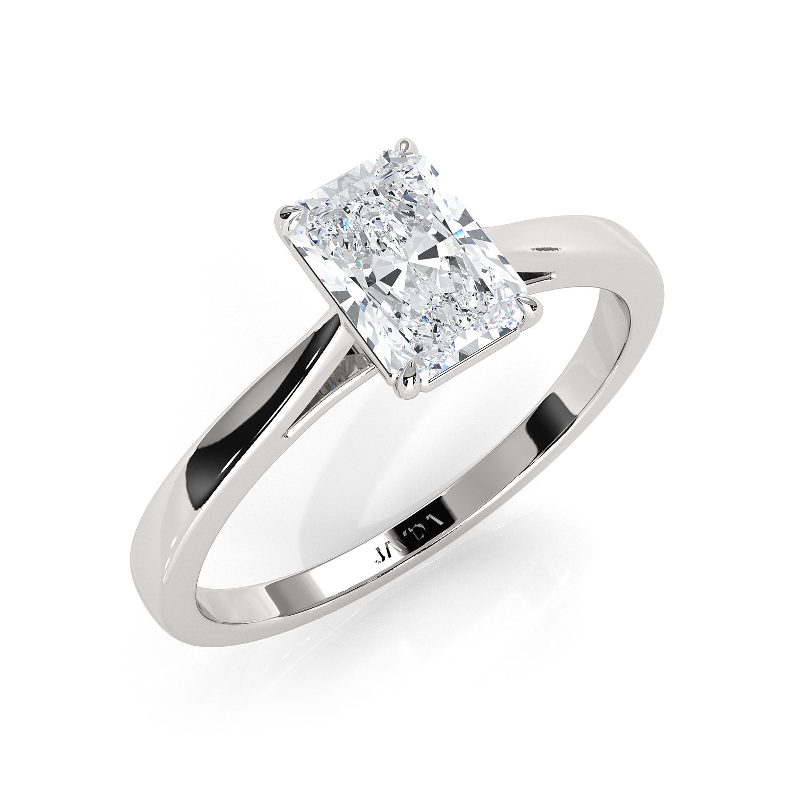 4g Lab Grown Round Diamond Solitaire Engagement 4 Prong Setting Ring IGI Certified 1.00 Ctw.