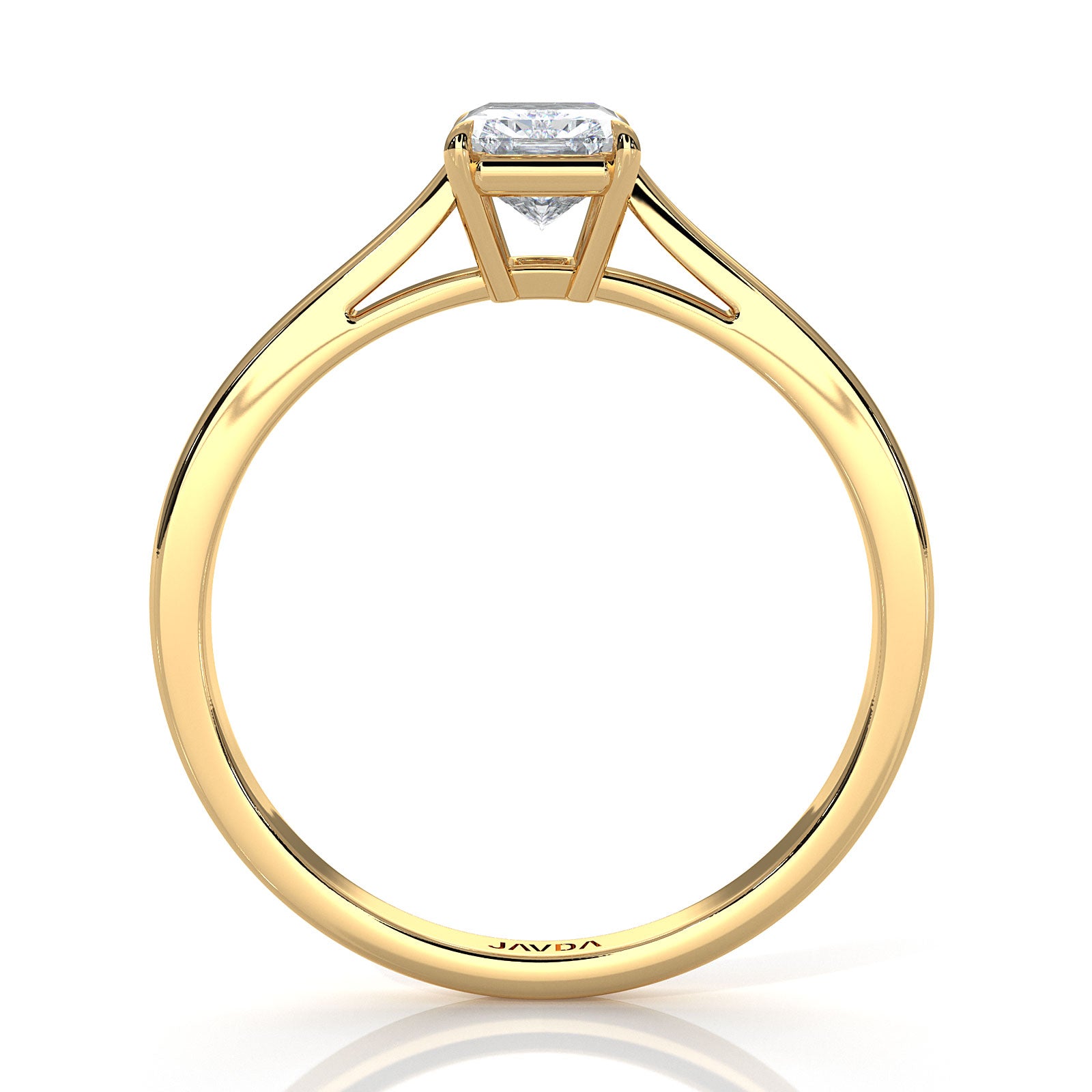 4g Lab Grown Round Diamond Solitaire Engagement 4 Prong Setting Ring IGI Certified 1.00 Ctw.