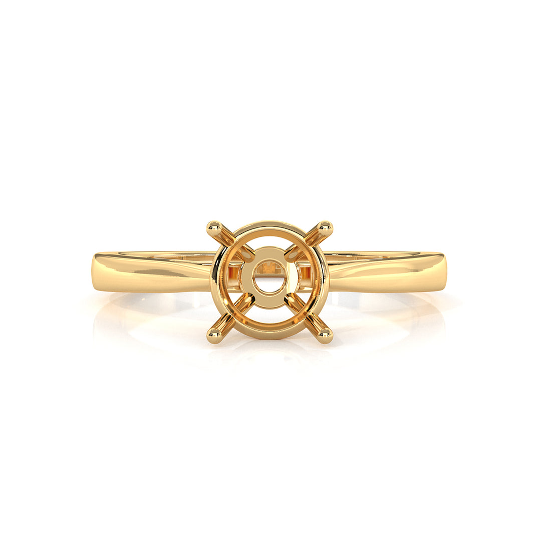 4g Four Prong Setting Solitaire Semi Mount Engagement Ring