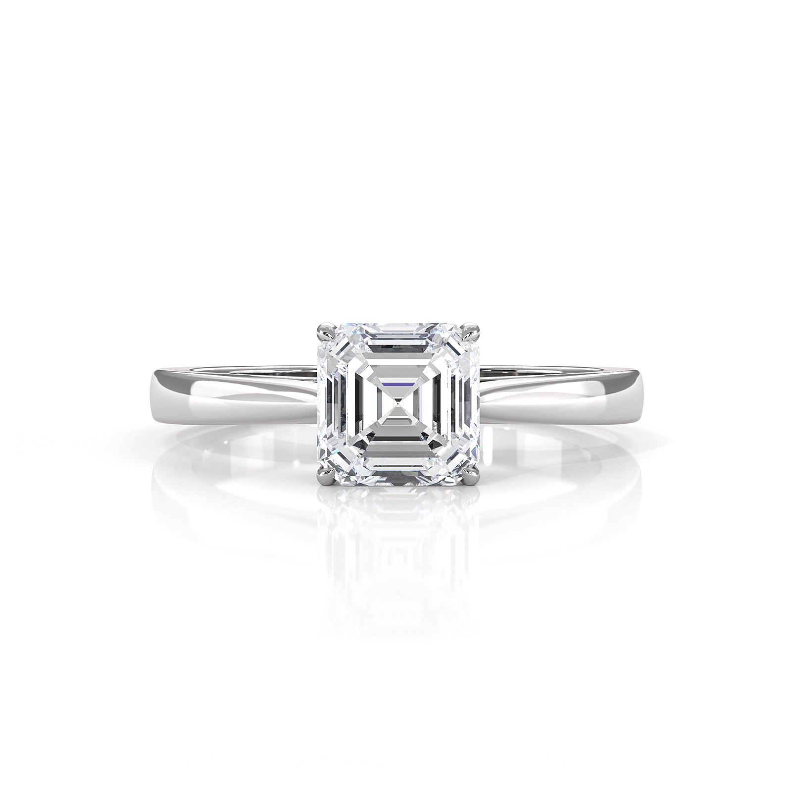 Lab Grown Diamond IGI Certified 4 Prong Solitaire Engagement Ring 4g Setting 1.00 Ctw.