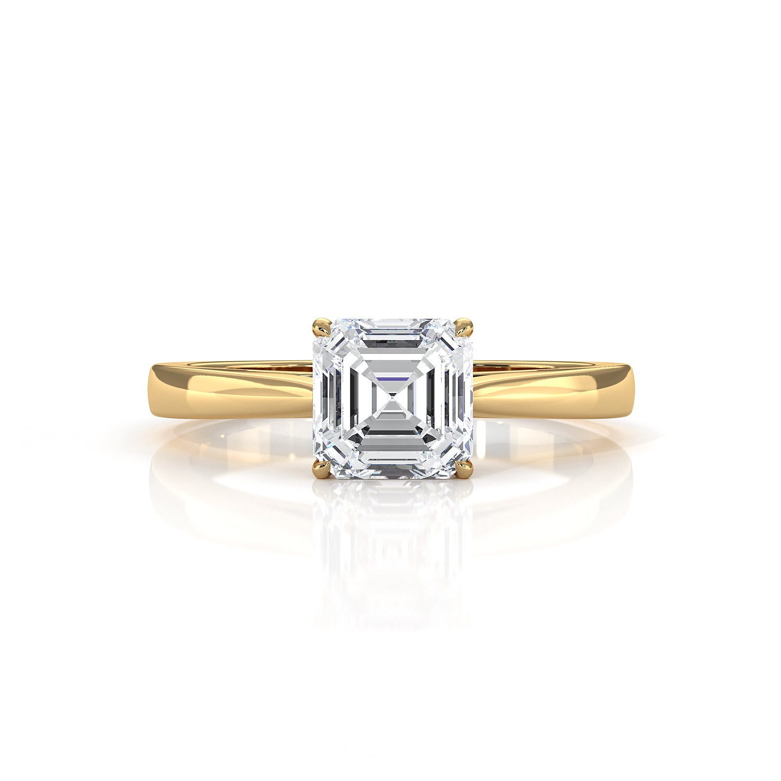 Lab Grown Diamond IGI Certified 4 Prong Solitaire Engagement Ring 4g Setting 1.00 Ctw.