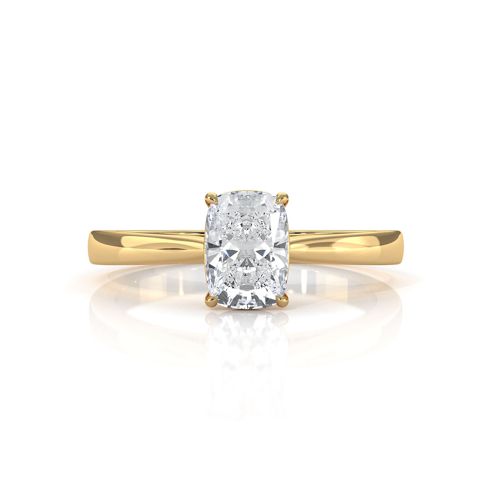 Lab Grown Diamond IGI Certified 4 Prong Solitaire Engagement Ring 4g Setting 1.00 Ctw.