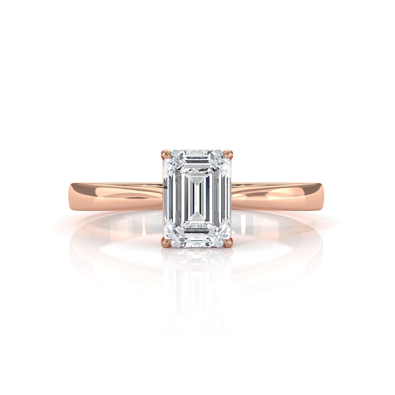 Lab Grown Diamond IGI Certified 4 Prong Solitaire Engagement Ring 4g Setting 1.00 Ctw.