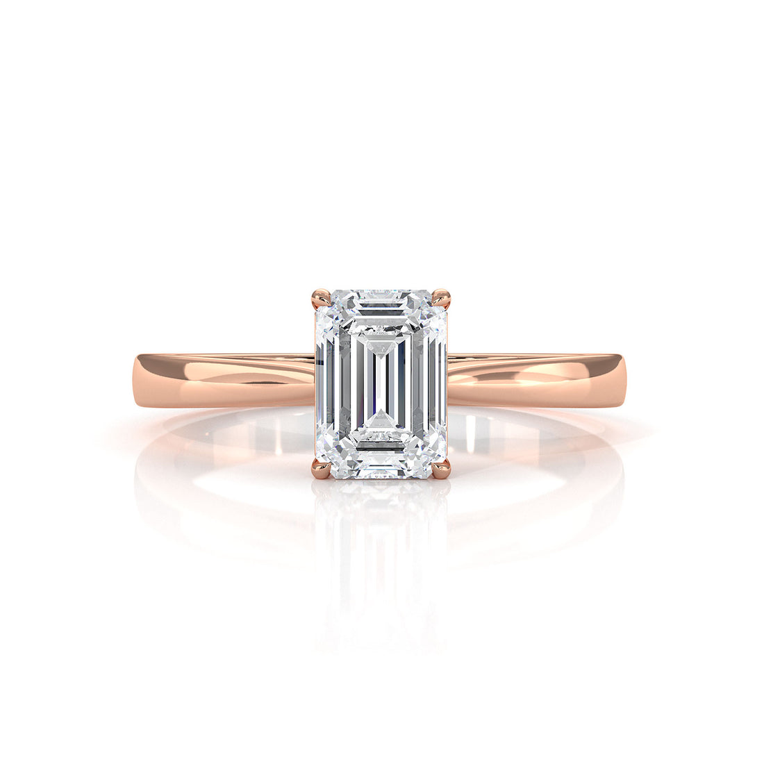 Lab Grown Diamond IGI Certified 4 Prong Solitaire Engagement Ring 4g Setting 1.00 Ctw.