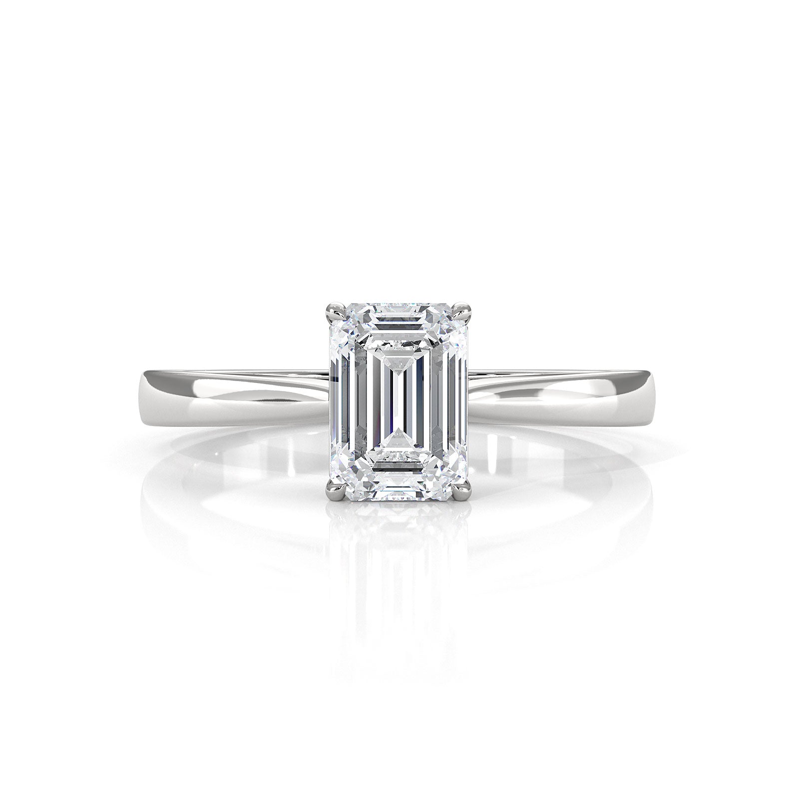 Lab Grown Diamond IGI Certified 4 Prong Solitaire Engagement Ring 4g Setting 1.00 Ctw.