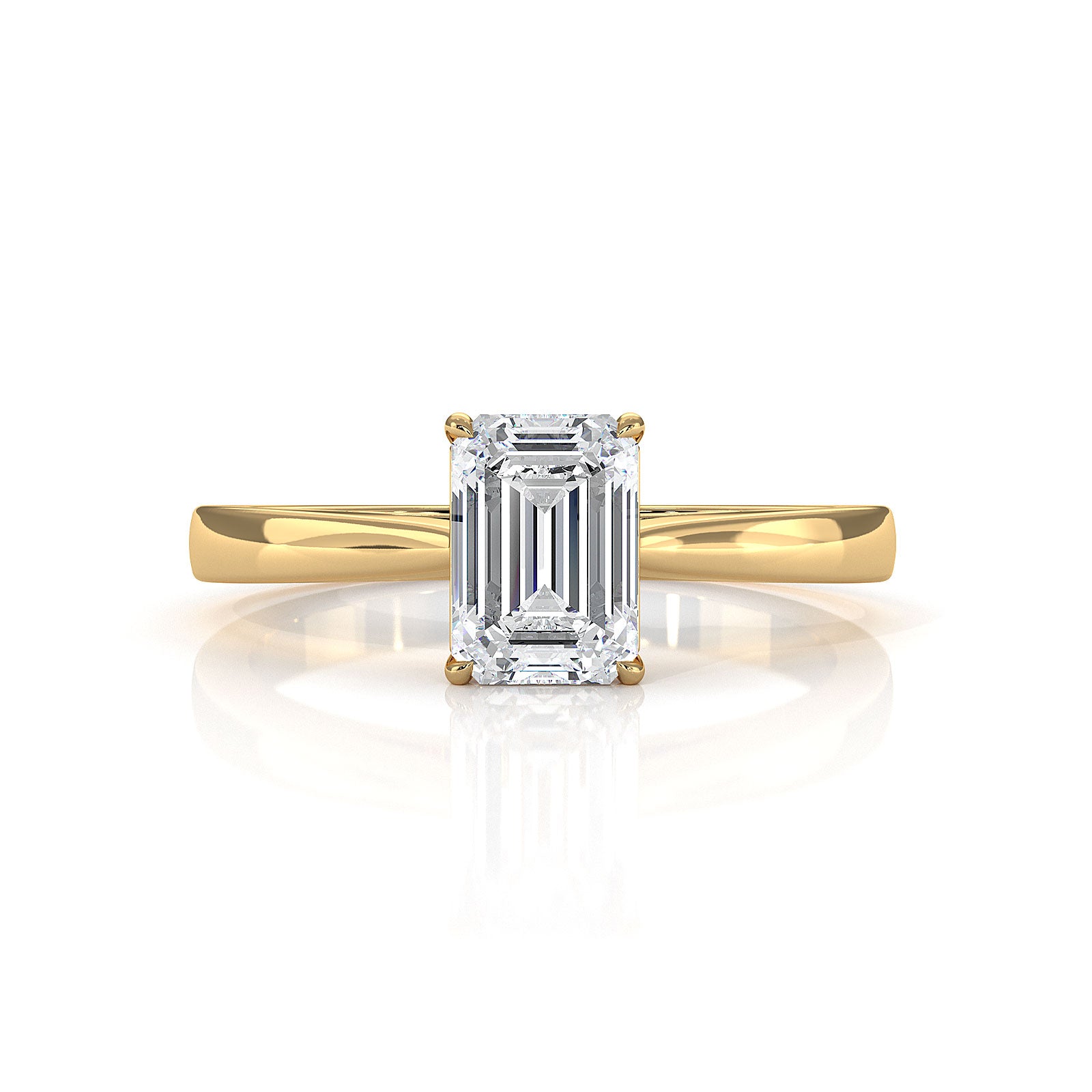 Lab Grown Diamond IGI Certified 4 Prong Solitaire Engagement Ring 4g Setting 1.00 Ctw.