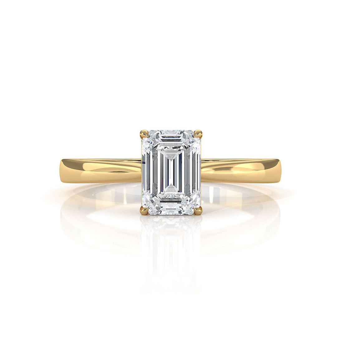 Lab Grown Diamond IGI Certified 4 Prong Solitaire Engagement Ring 4g Setting 1.00 Ctw.