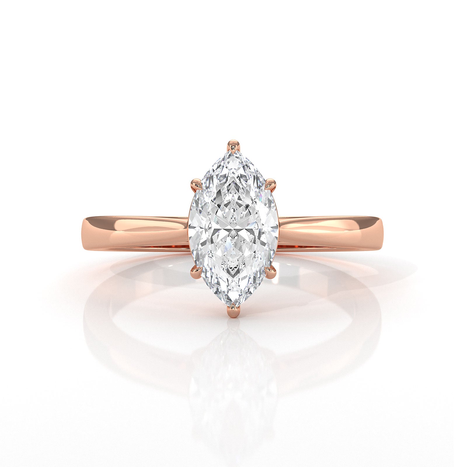 Lab Grown Diamond IGI Certified 4 Prong Solitaire Engagement Ring 4g Setting 1.00 Ctw.