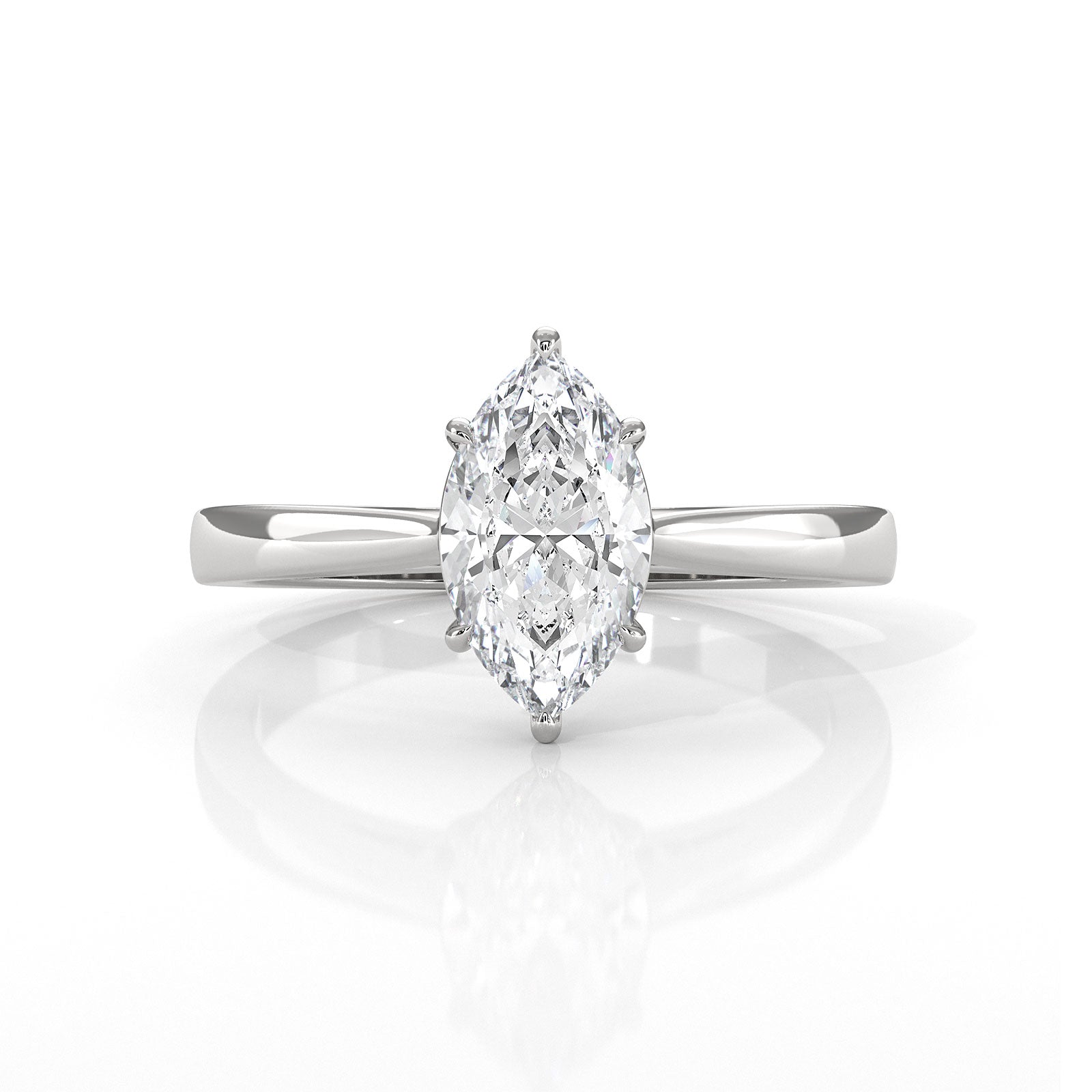 Lab Grown Diamond IGI Certified 4 Prong Solitaire Engagement Ring 4g Setting 1.00 Ctw.