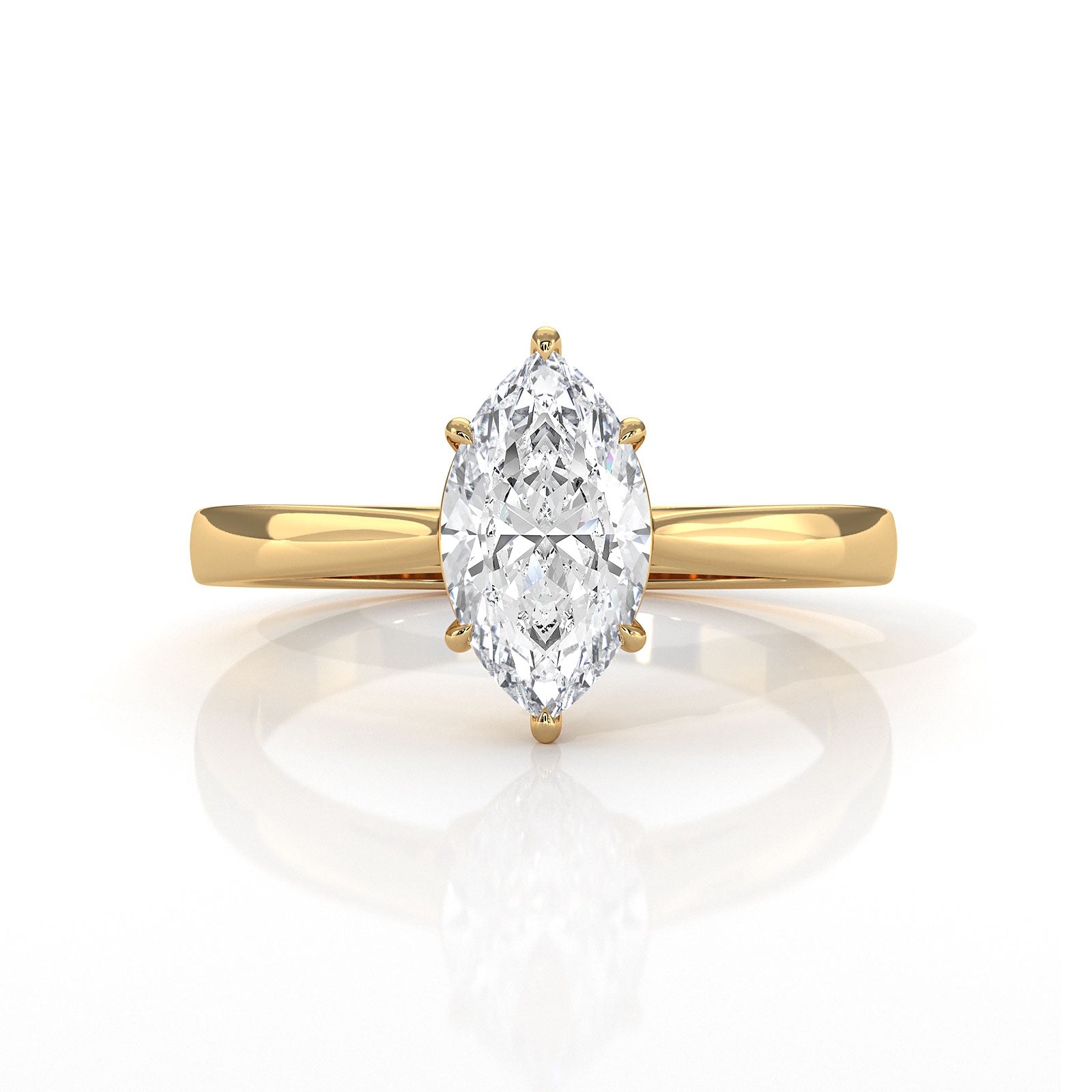 Lab Grown Diamond IGI Certified 4 Prong Solitaire Engagement Ring 4g Setting 1.00 Ctw.