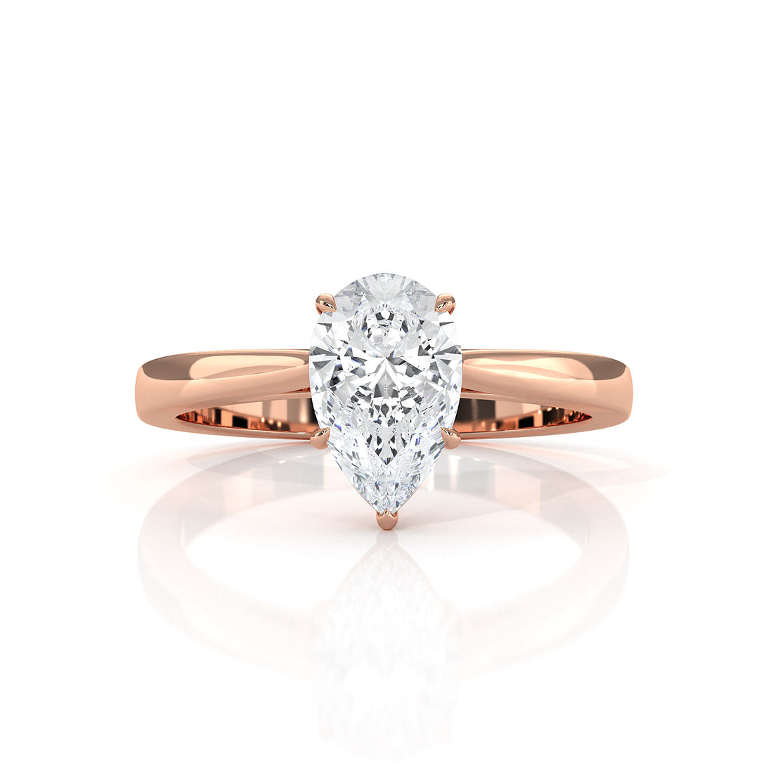 Lab Grown Diamond IGI Certified 4 Prong Solitaire Engagement Ring 4g Setting 1.00 Ctw.