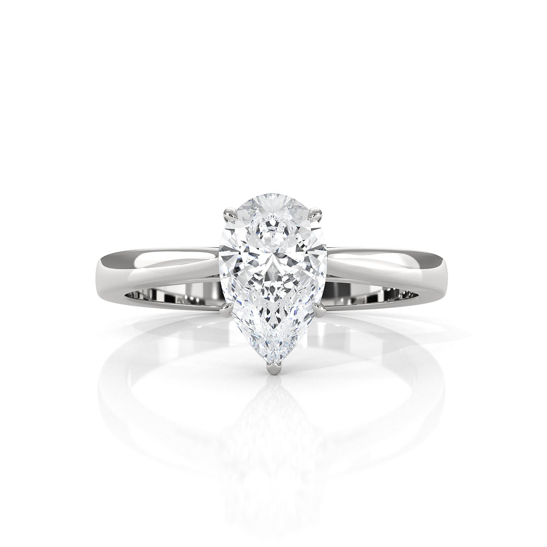 Lab Grown Diamond IGI Certified 4 Prong Solitaire Engagement Ring 4g Setting 1.00 Ctw.