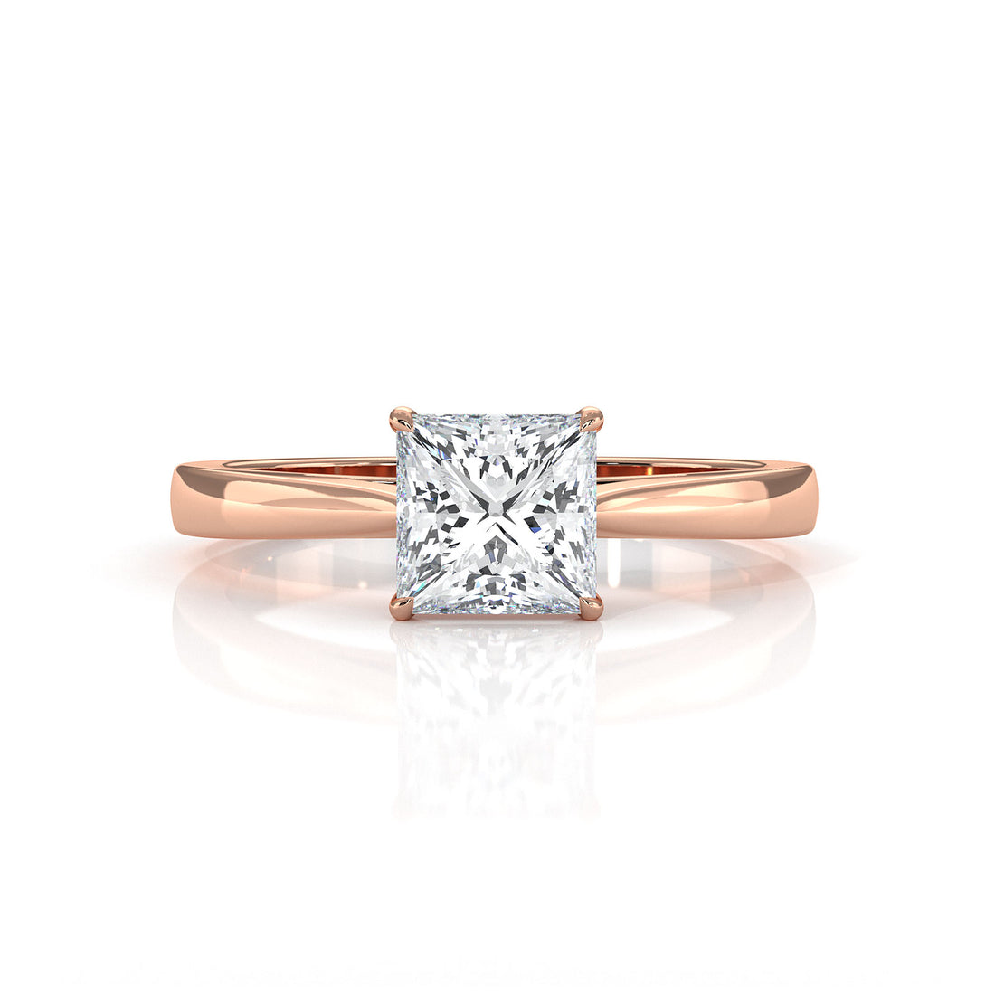 Lab Grown Diamond IGI Certified 4 Prong Solitaire Engagement Ring 4g Setting 1.00 Ctw.