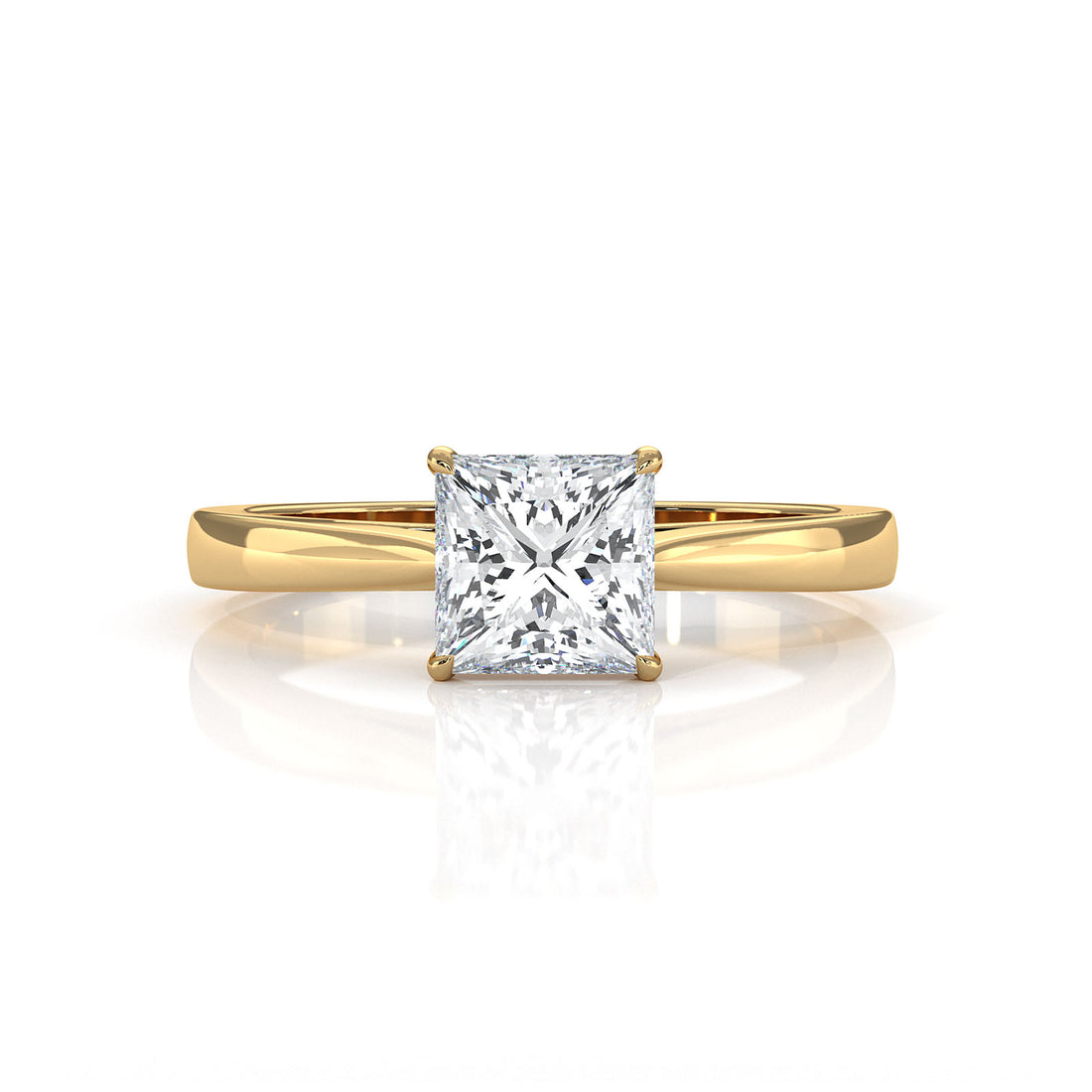 Lab Grown Diamond IGI Certified 4 Prong Solitaire Engagement Ring 4g Setting 1.00 Ctw.