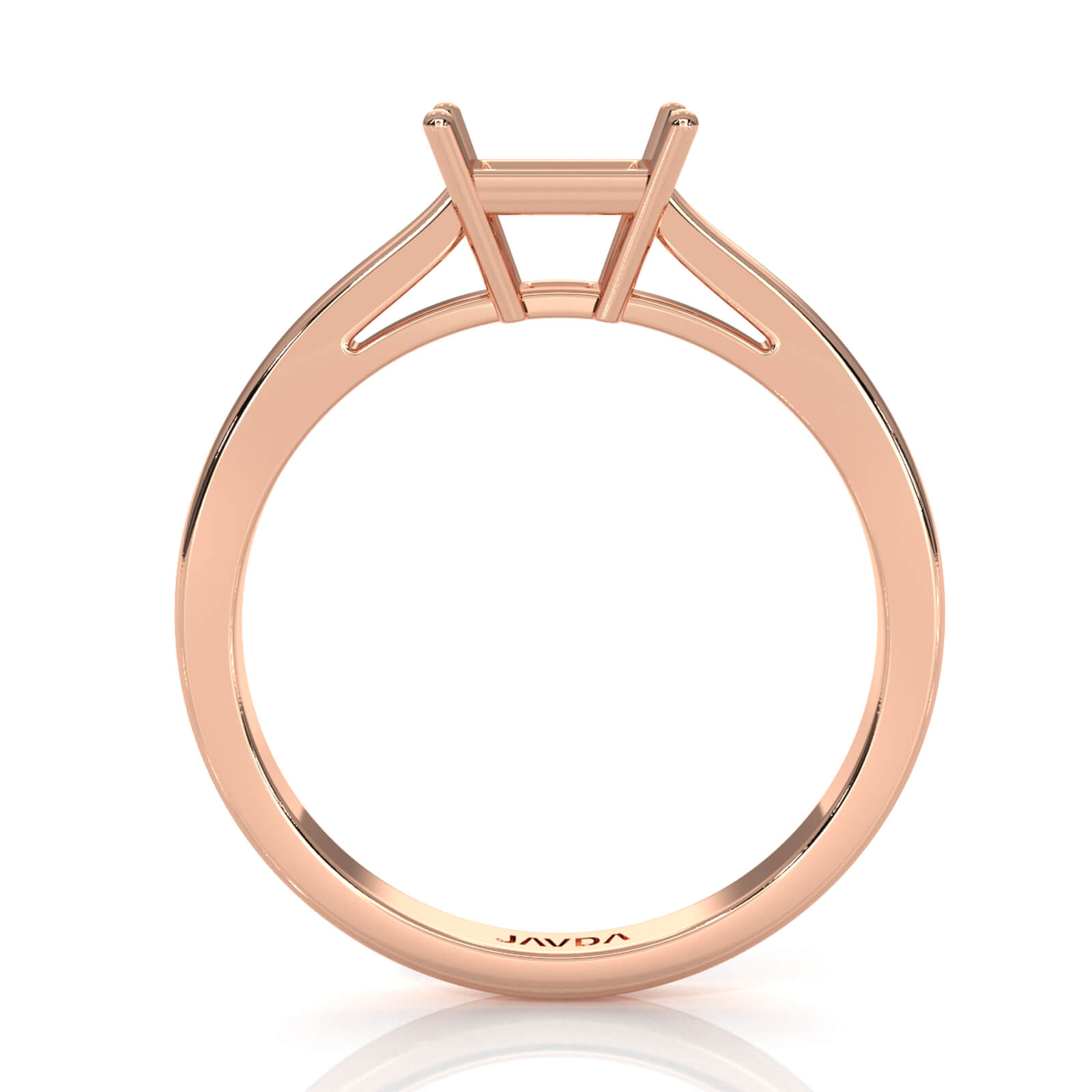 4g Prong Set Solitaire Semi Mount Engagement Ring Setting