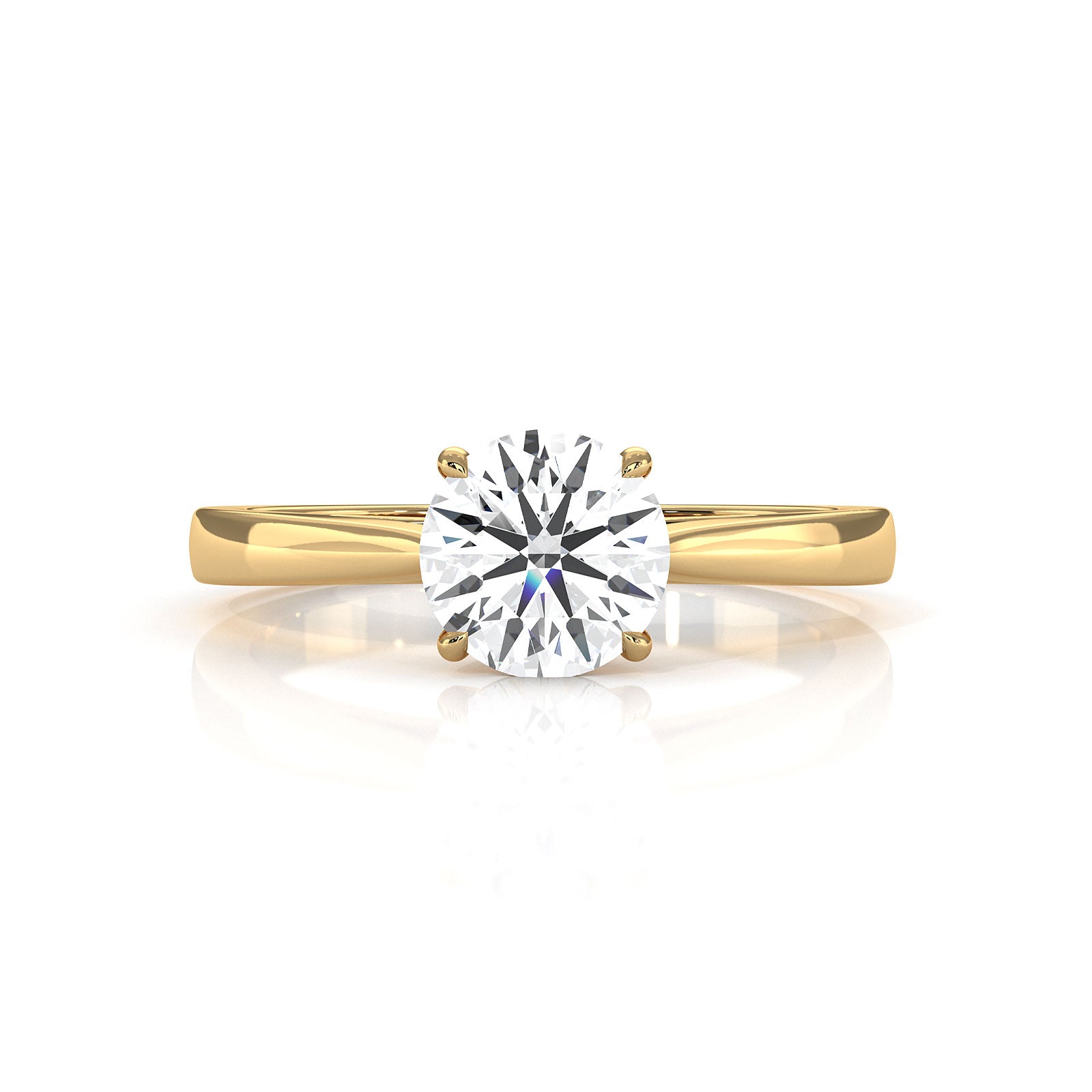 Lab Grown Diamond IGI Certified 4 Prong Solitaire Engagement Ring 4g Setting 1.00 Ctw.