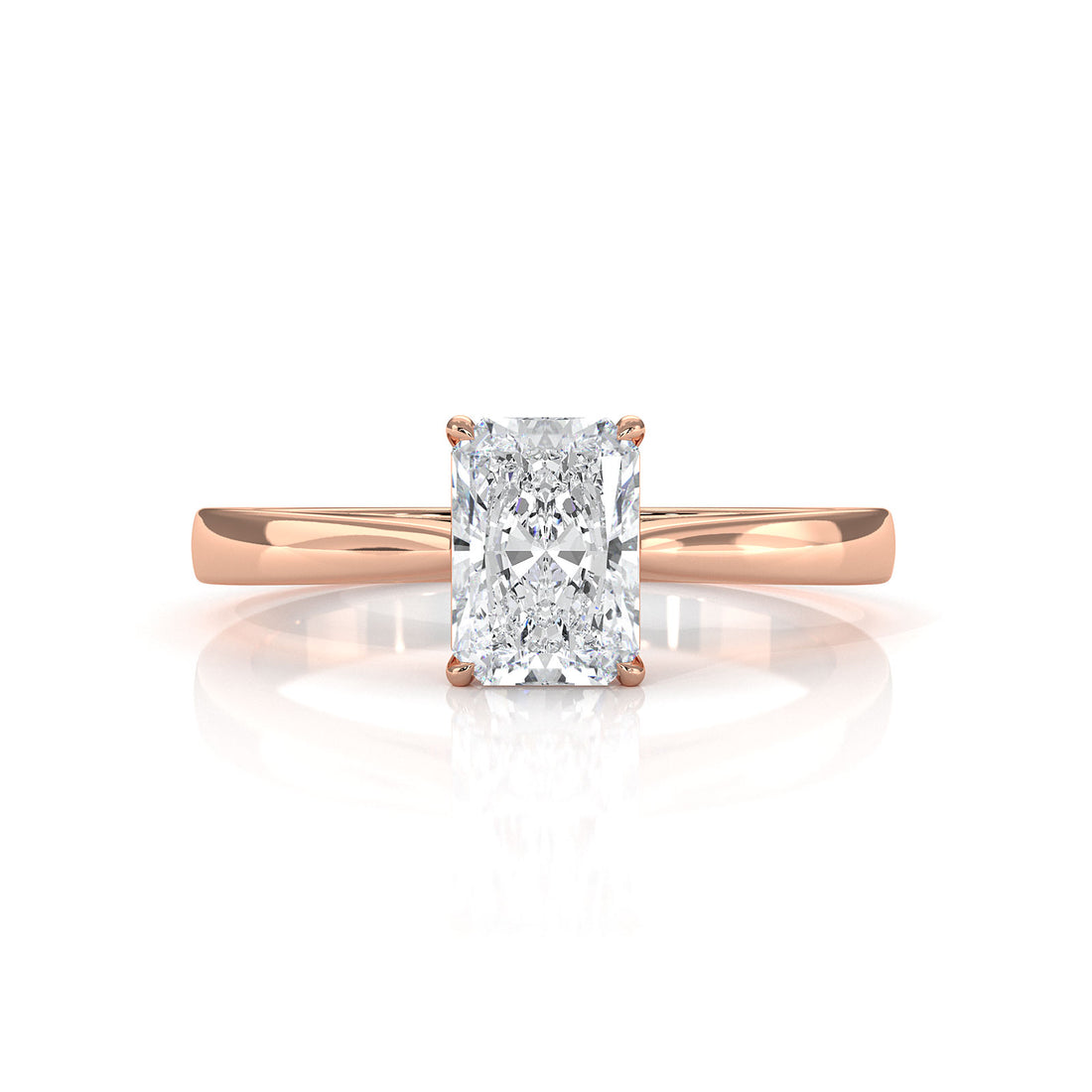 Lab Grown Diamond IGI Certified 4 Prong Solitaire Engagement Ring 4g Setting 1.00 Ctw.