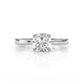 4.5g Emerald Lab Grown Diamond Six Prong Solitaire Engagement Ring IGI Certified 1.00 Ctw.