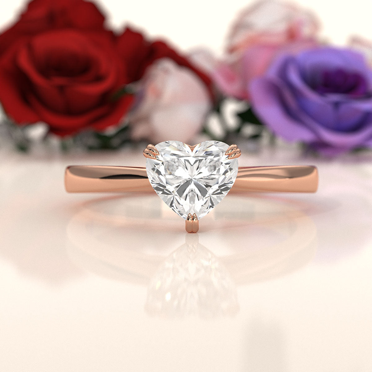 4.5g Emerald Lab Grown Diamond Six Prong Solitaire Engagement Ring IGI Certified 1.00 Ctw.