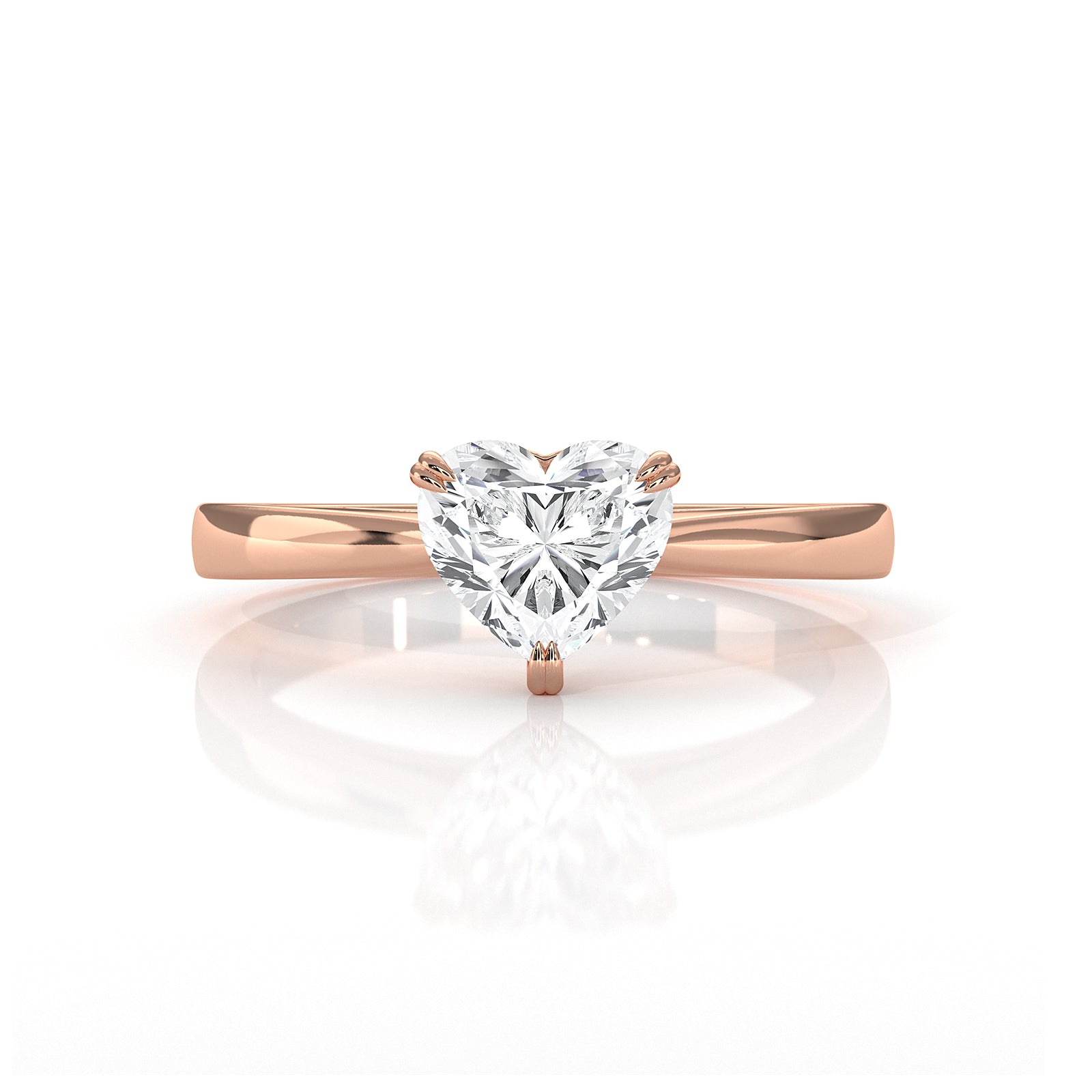 4.5g Emerald Lab Grown Diamond Six Prong Solitaire Engagement Ring IGI Certified 1.00 Ctw.