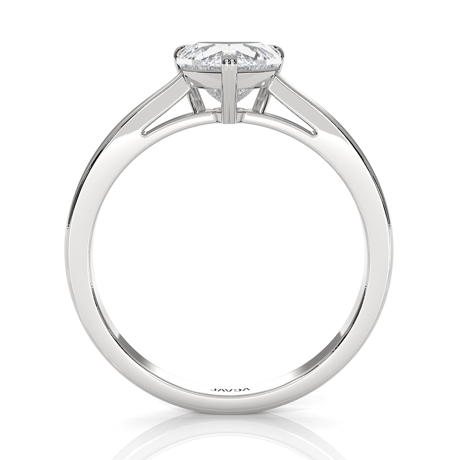 4.5g Emerald Lab Grown Diamond Six Prong Solitaire Engagement Ring IGI Certified 1.00 Ctw.